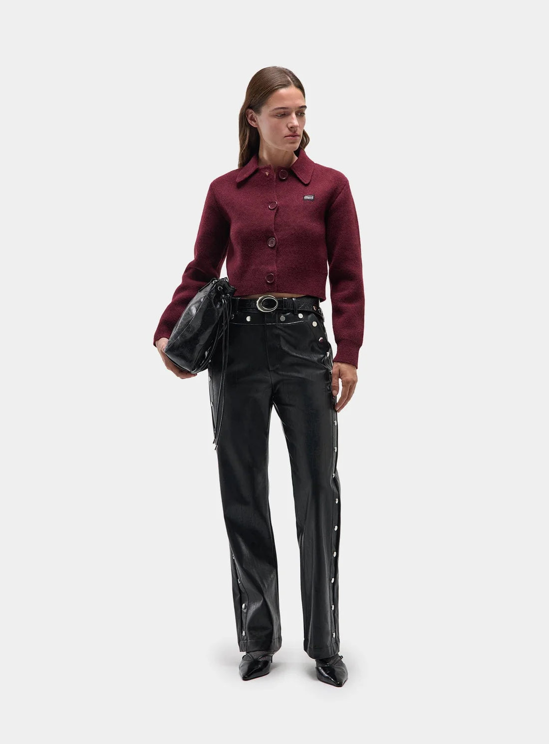 BEVERLY PLUM CARDIGAN