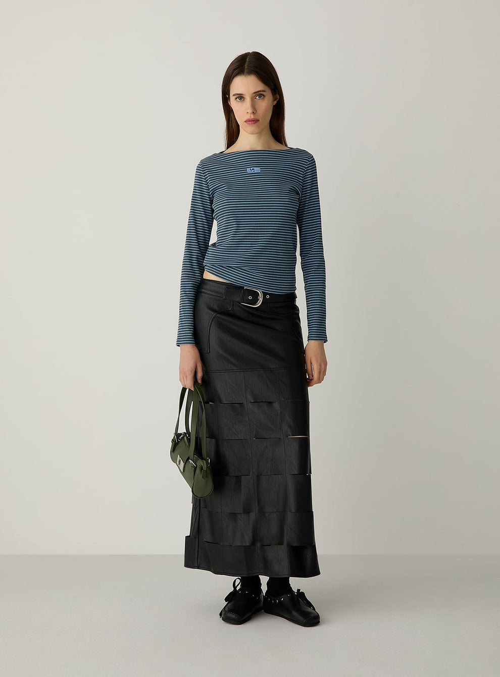 EMORY BLUE STRIPED LONG SLEEVE T-SHIRT