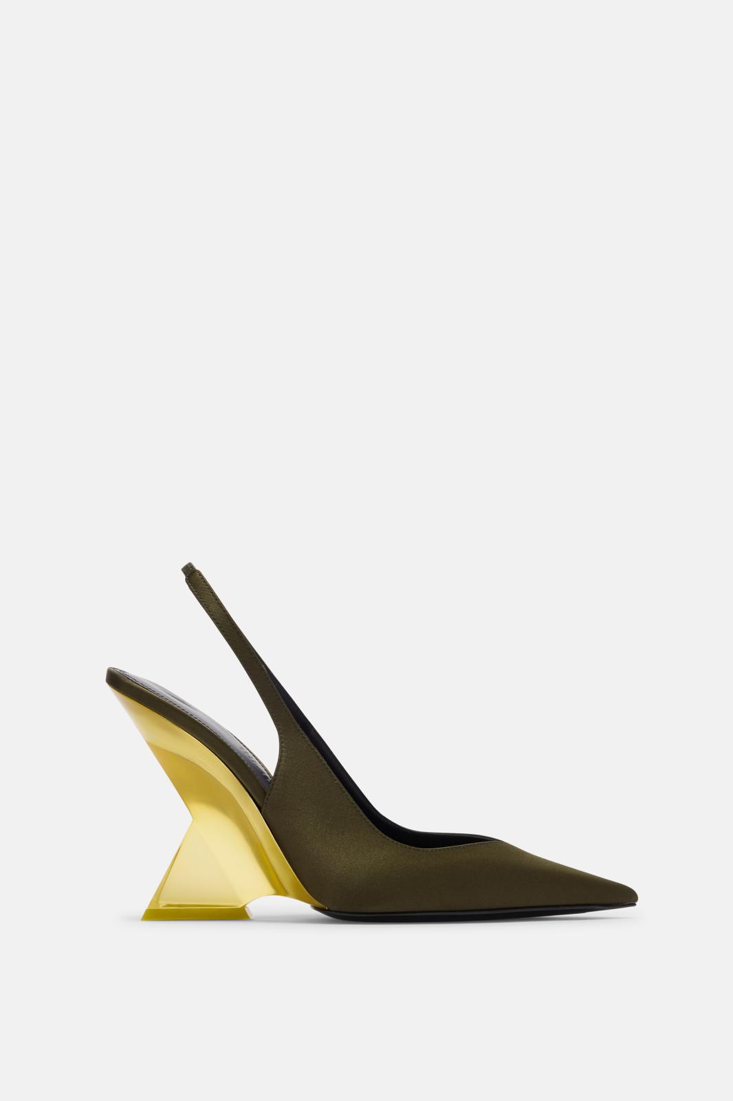 CHEOPE SLINGBACK GREEN AND YELLOW
