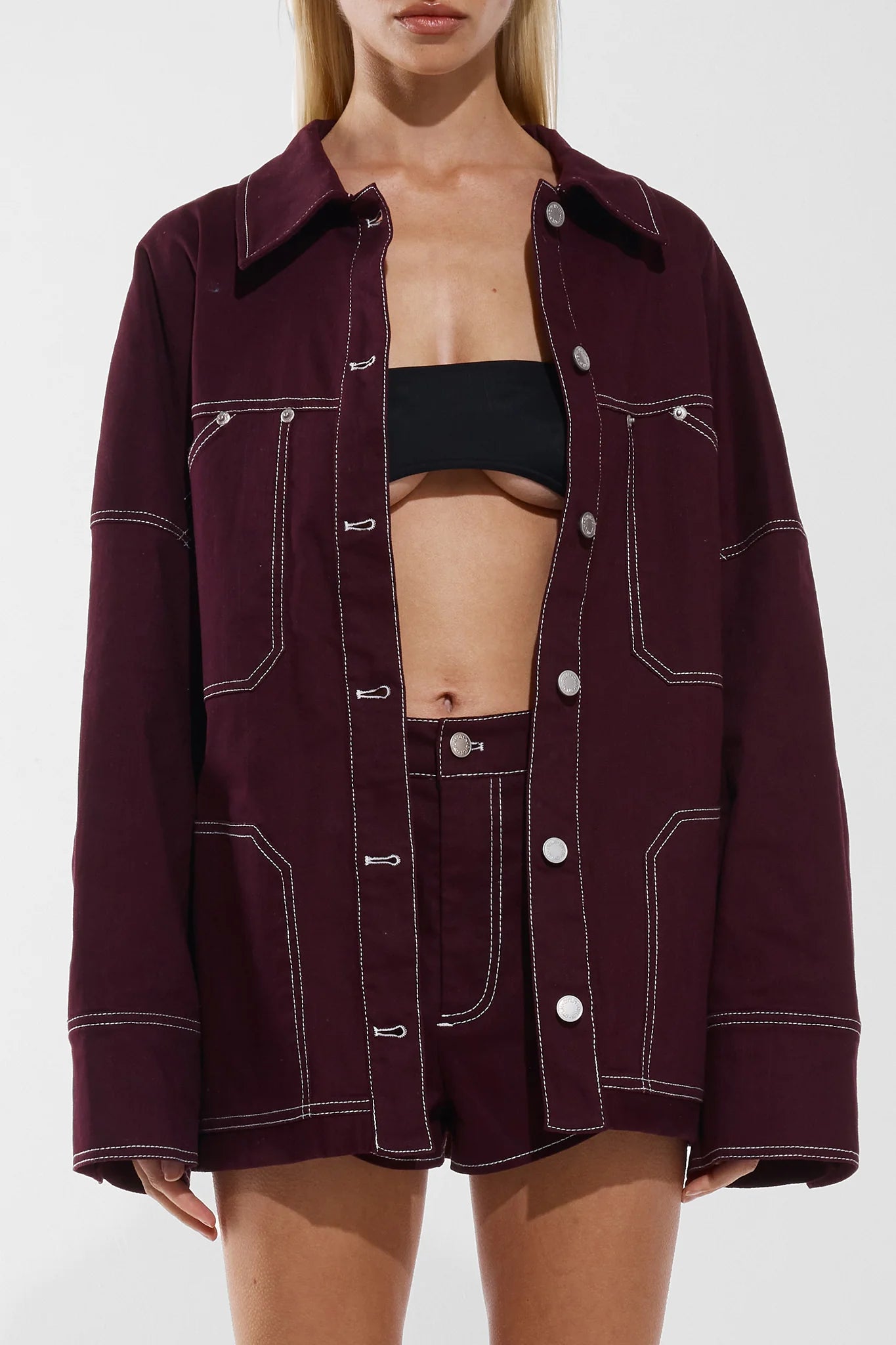 KOURT JACKET IN BLACKBERRY