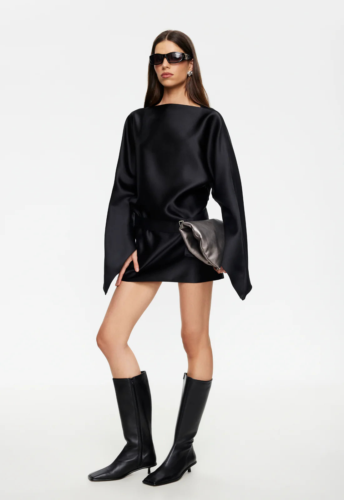TOUCH MINI DRESS NOIR