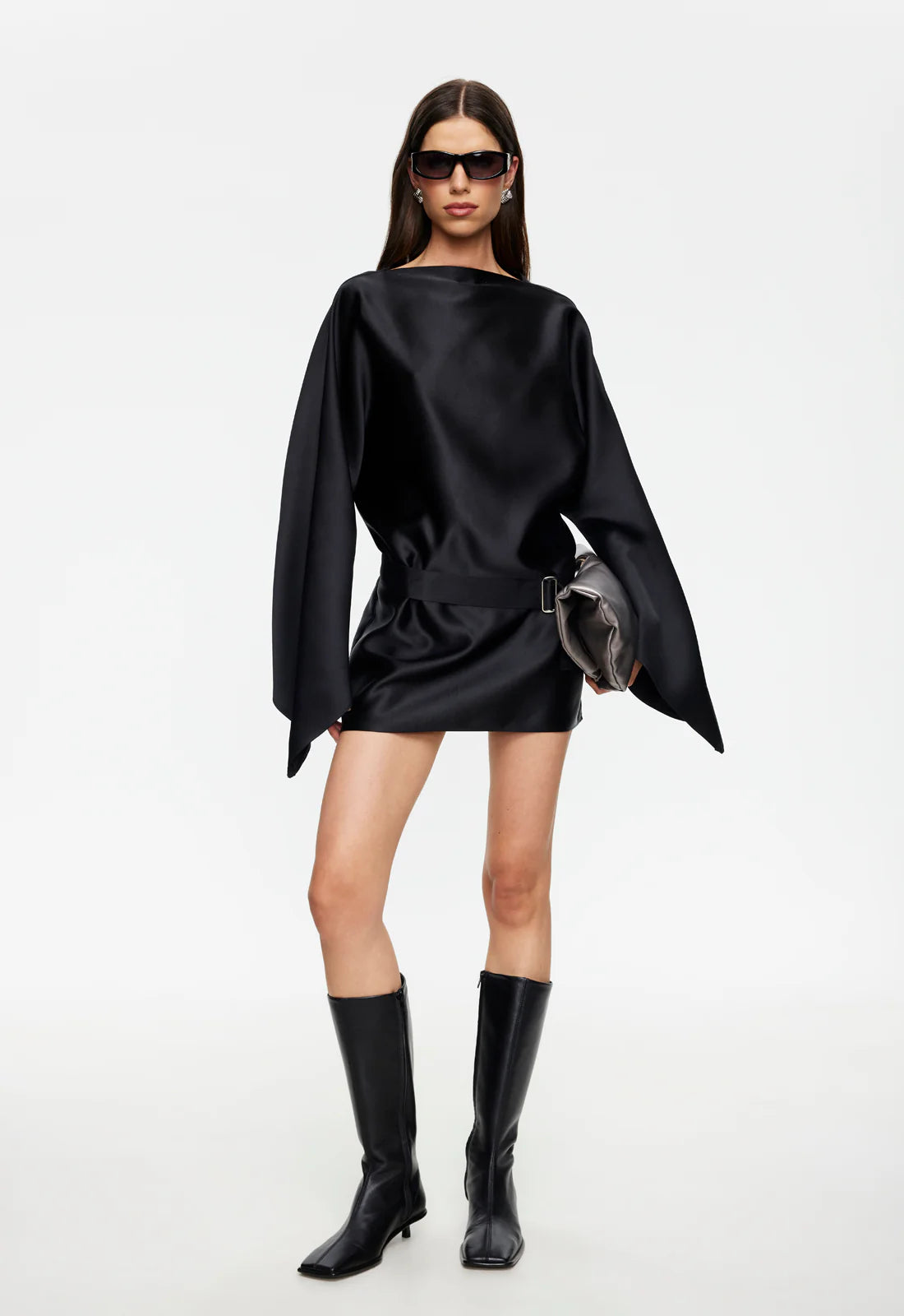 TOUCH MINI DRESS NOIR