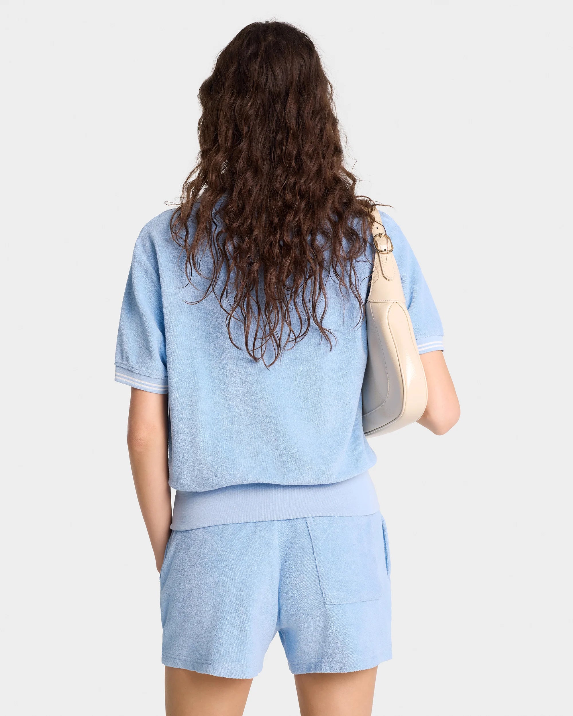 SRC TERRY SHORTS SKY BLUE/ WHITE
