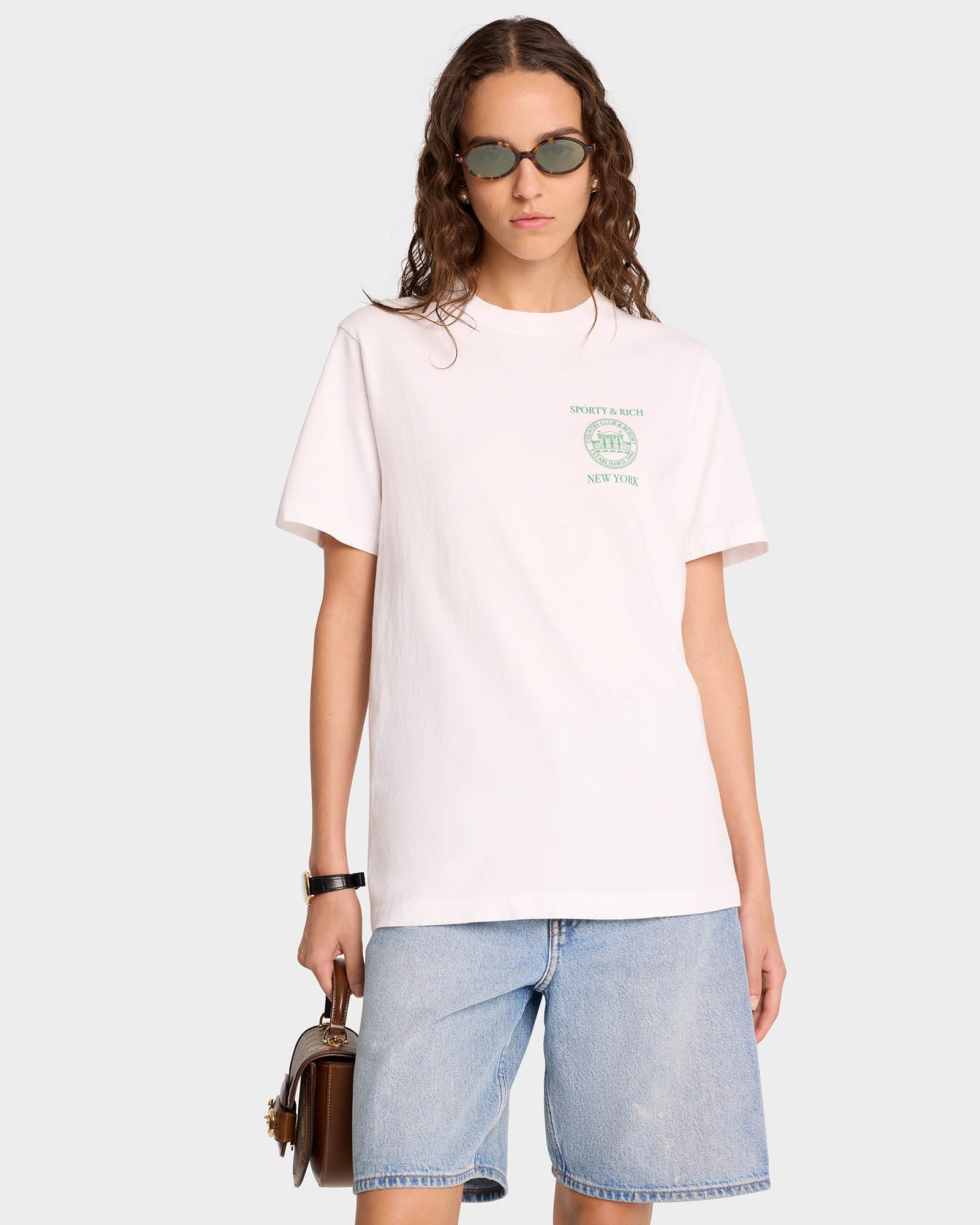 NY RESORT T-SHIRT WHITE/GREEN