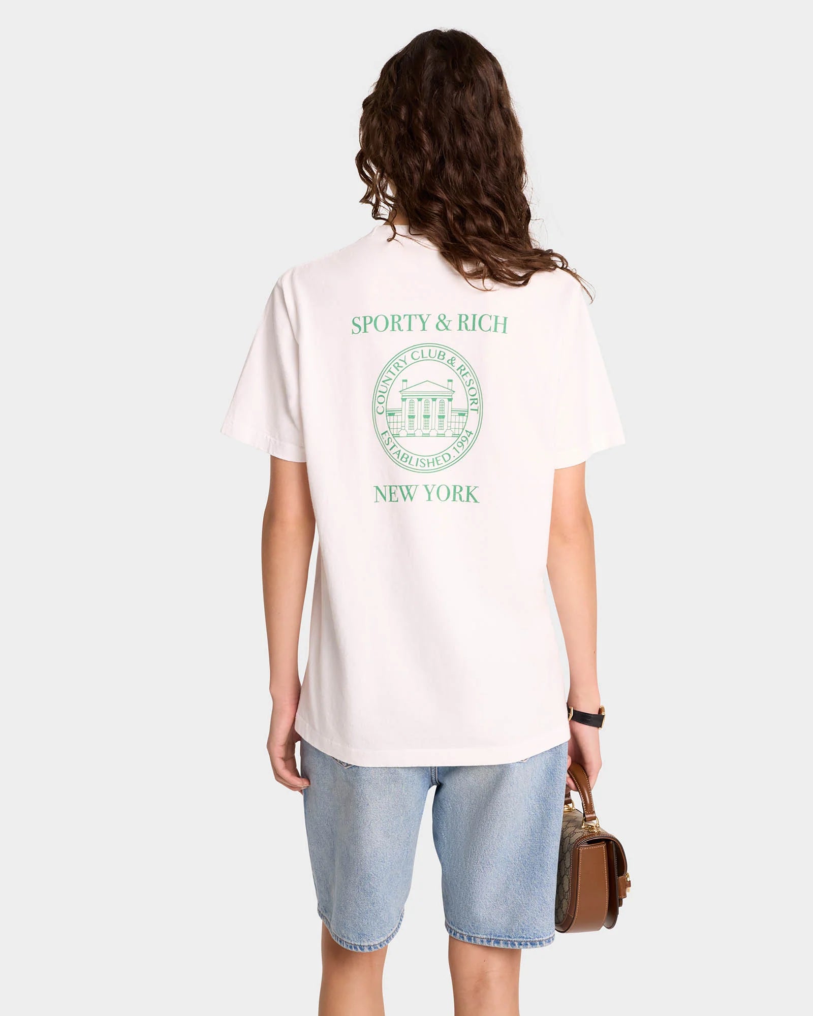 NY RESORT T-SHIRT WHITE/GREEN