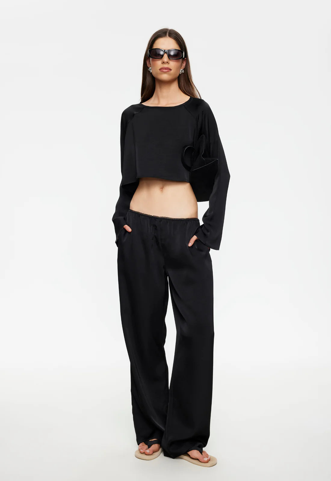 IN BLOOM PANT IN NOIR