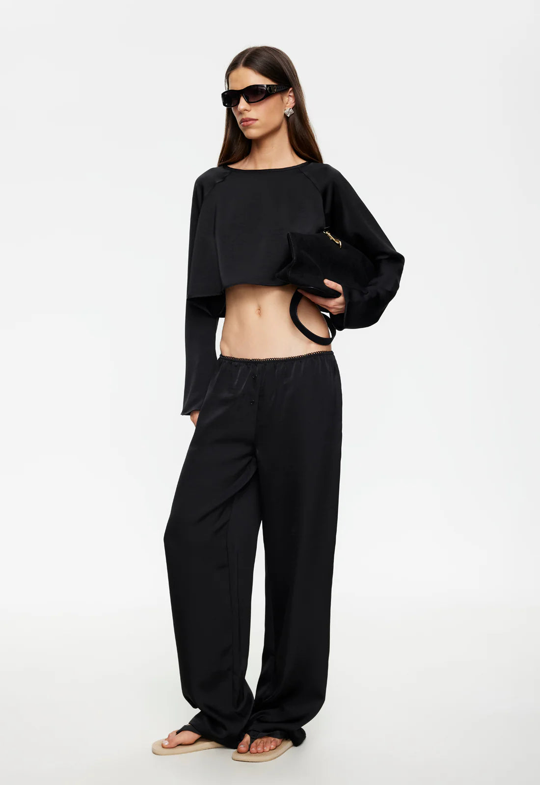 IN BLOOM PANT IN NOIR