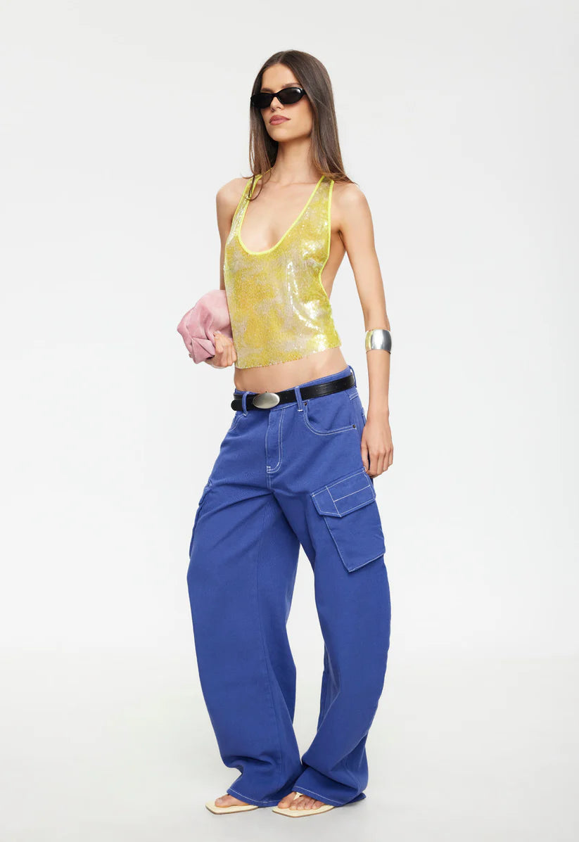 PENTHOUSE JEAN IN COBALT