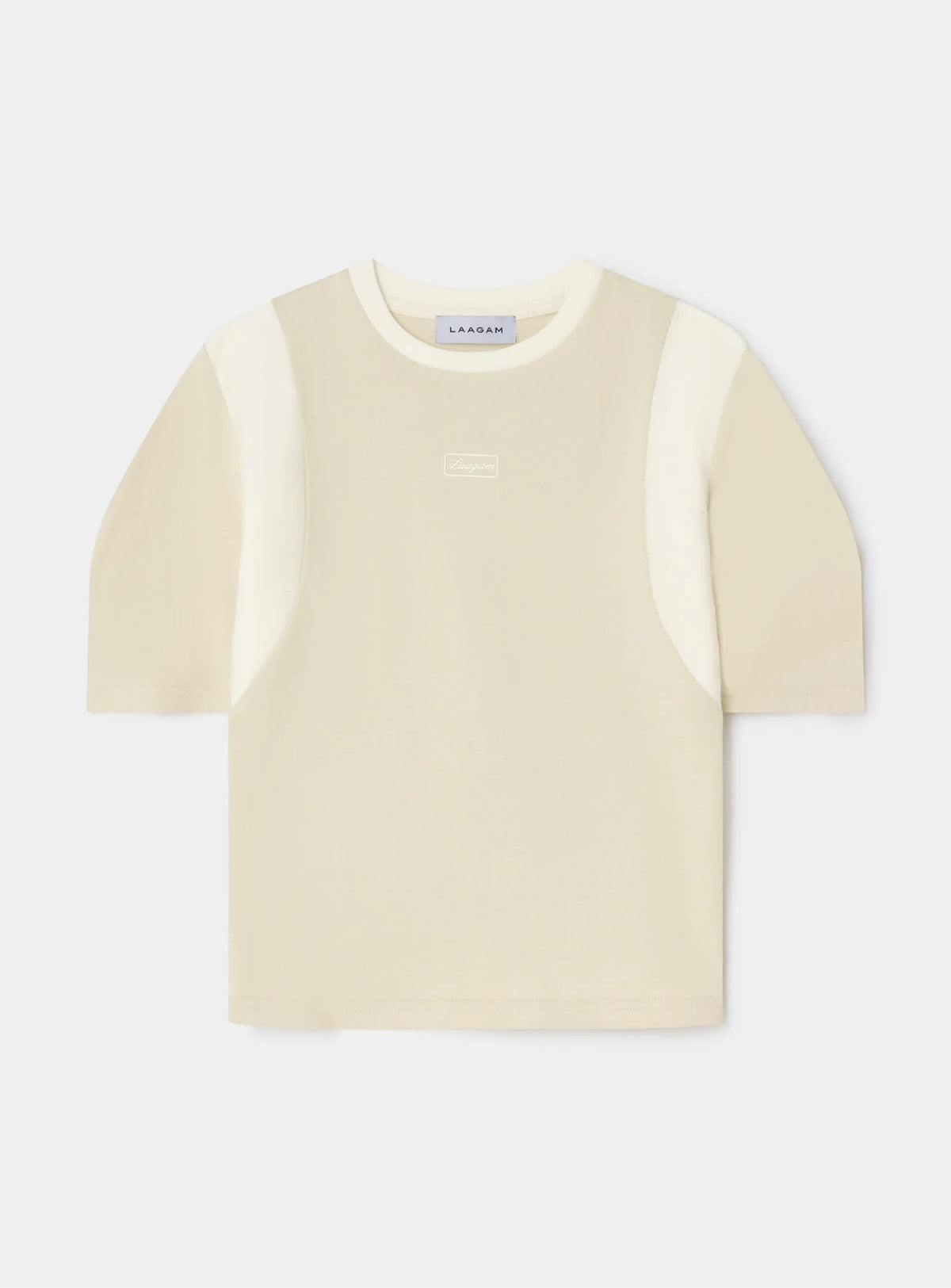 LUMEA ECRU LOGO T-SHIRT