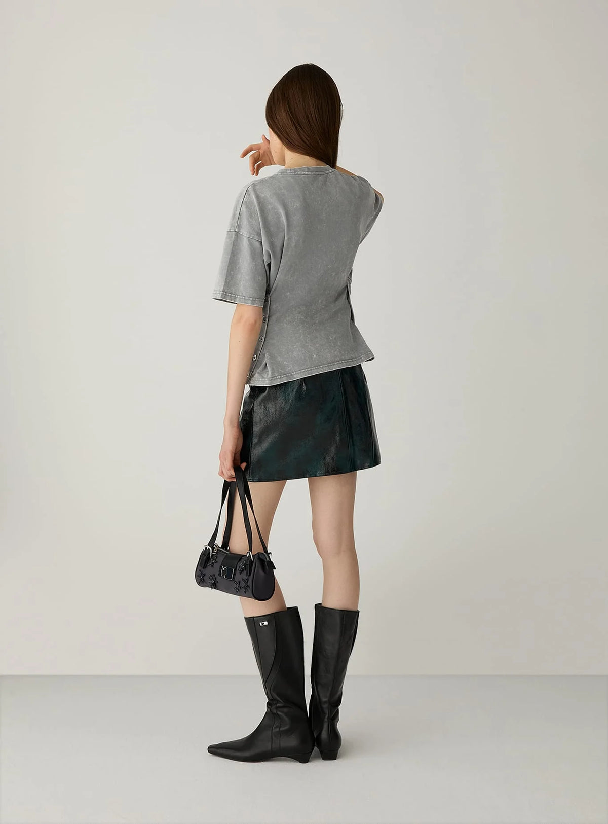 ELODIE DARK GREEN SHORT SKIRT