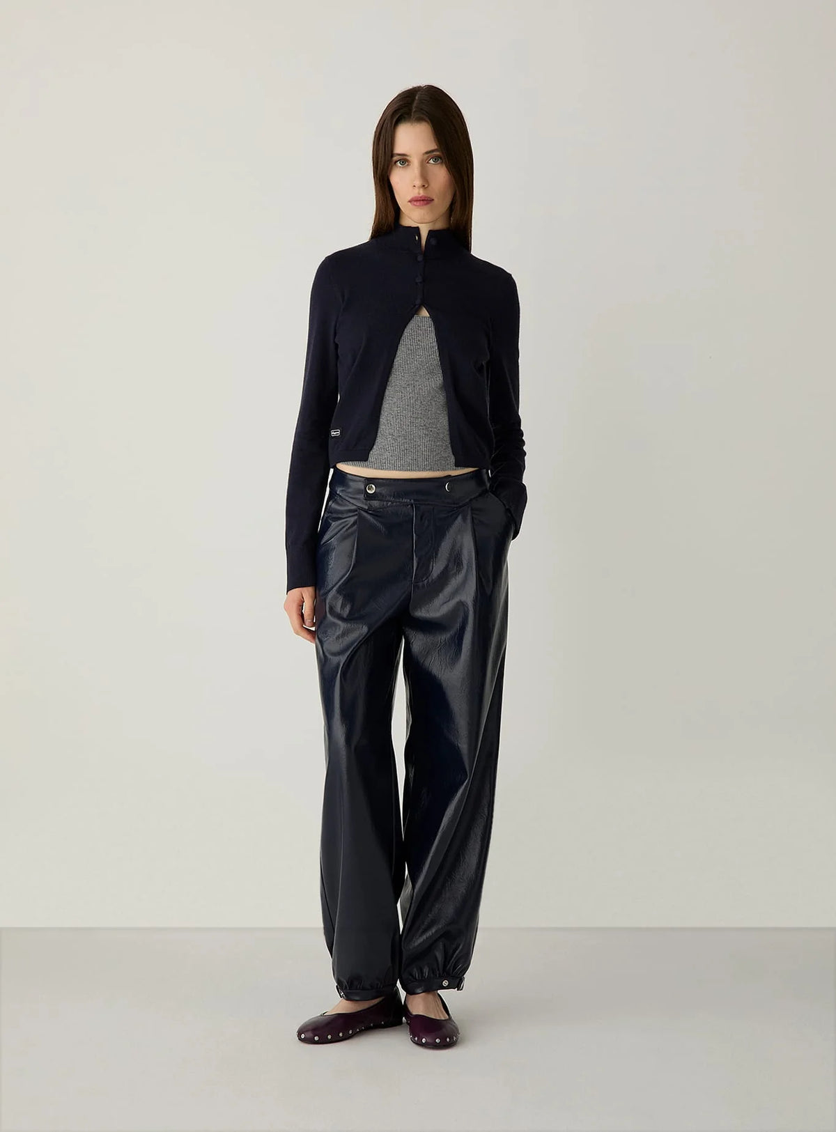 HALSEY NAVY CARDIGAN