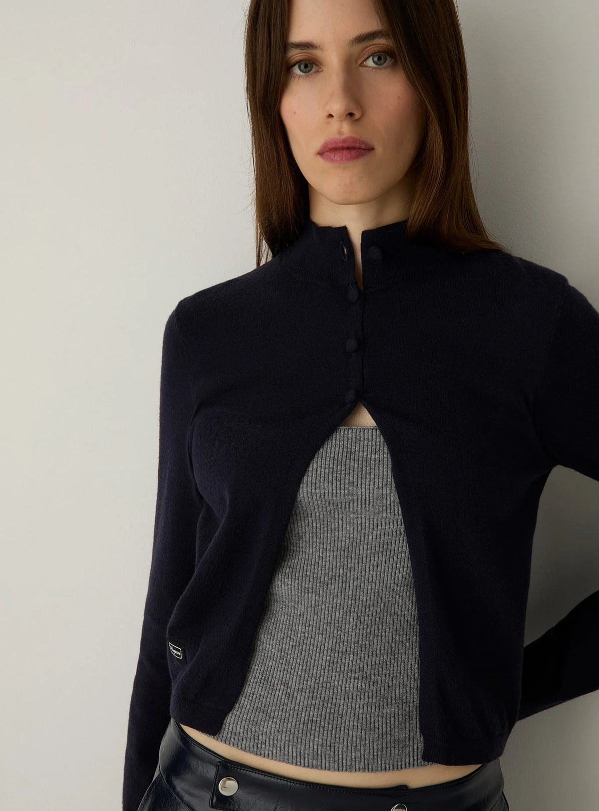 HALSEY NAVY CARDIGAN