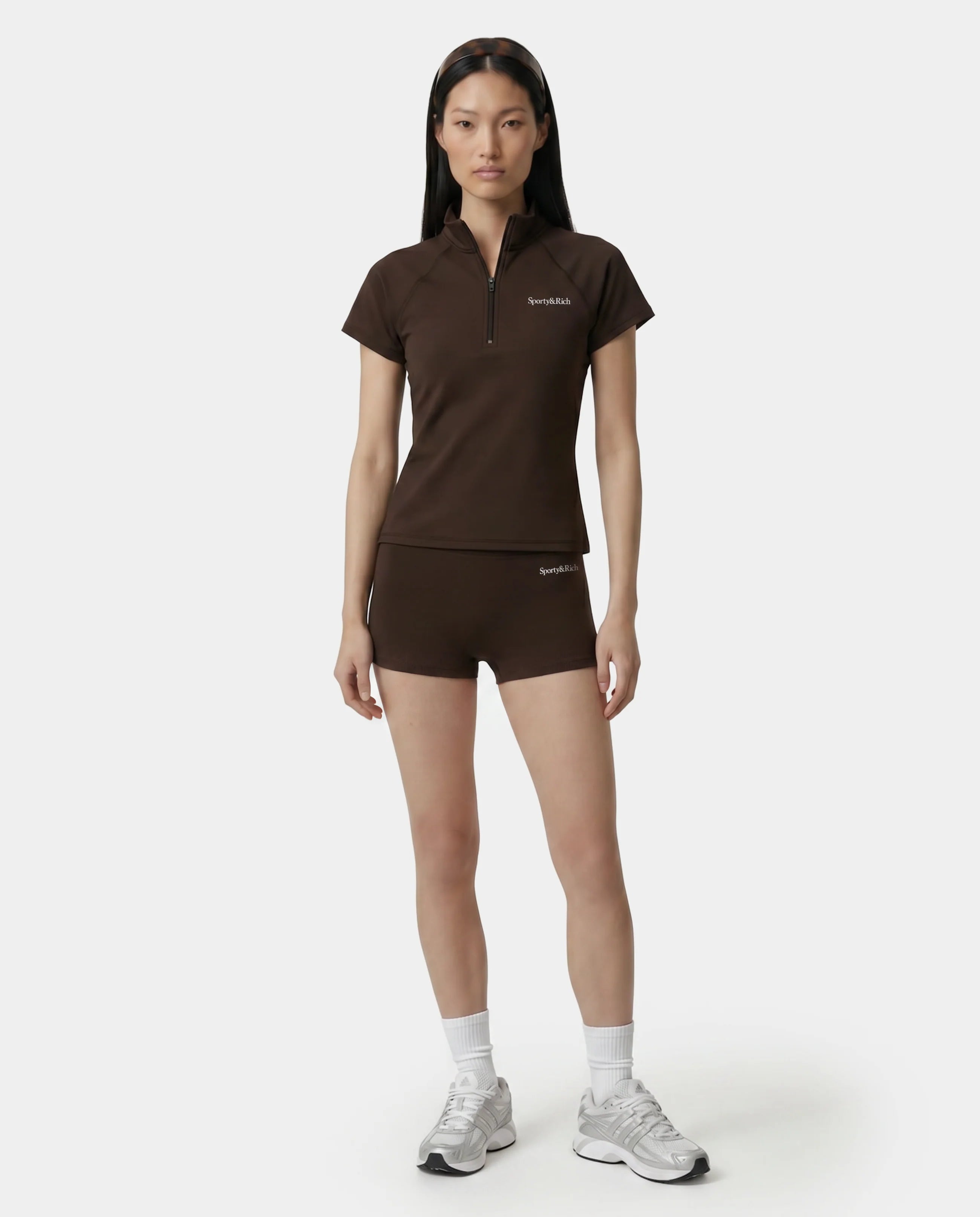 SERIF LOGO MINI BIKER SHORT - CIOCO