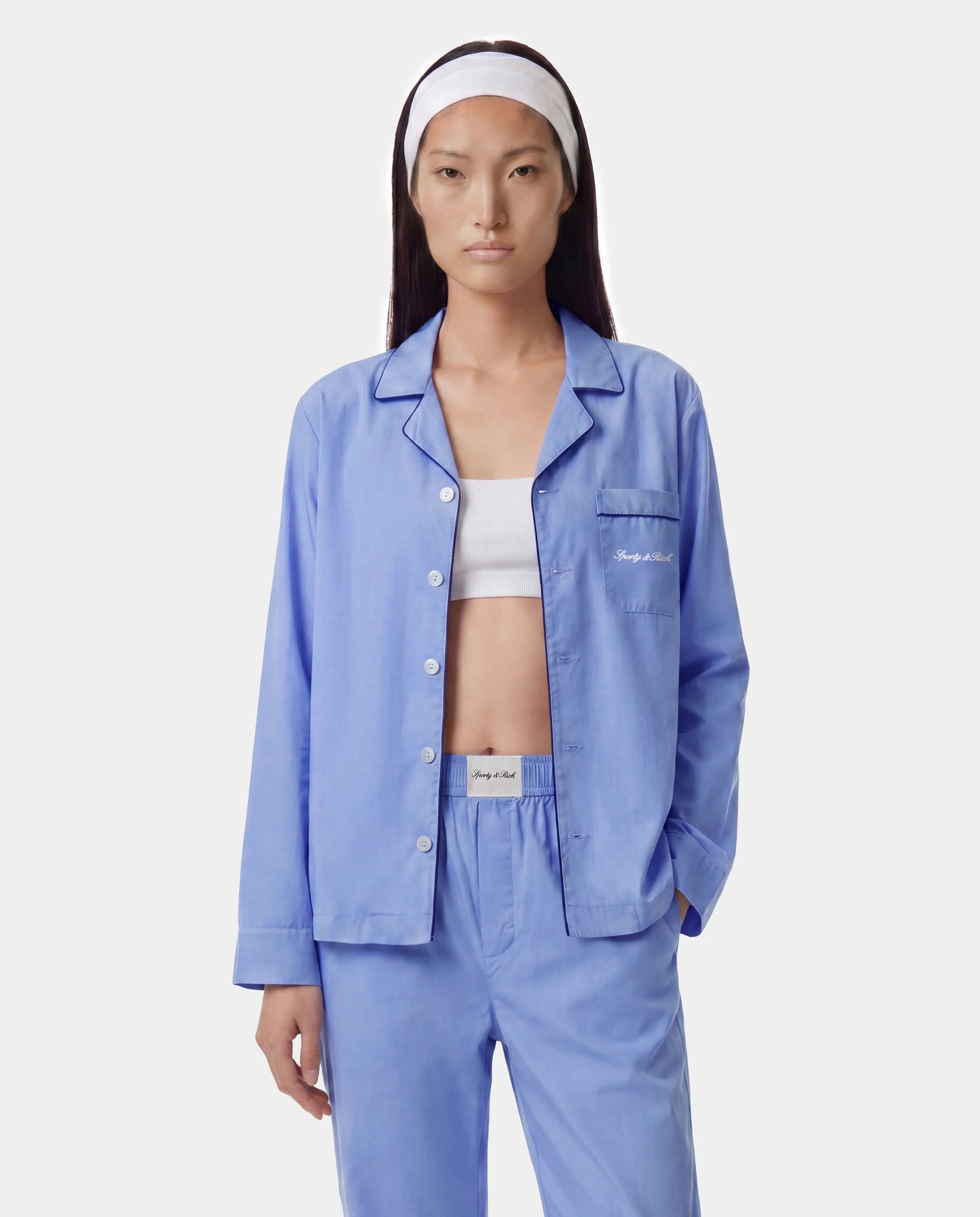 SIGNATURE NY PYJAMA SHIRT - SOFTEE  DARK NAVY