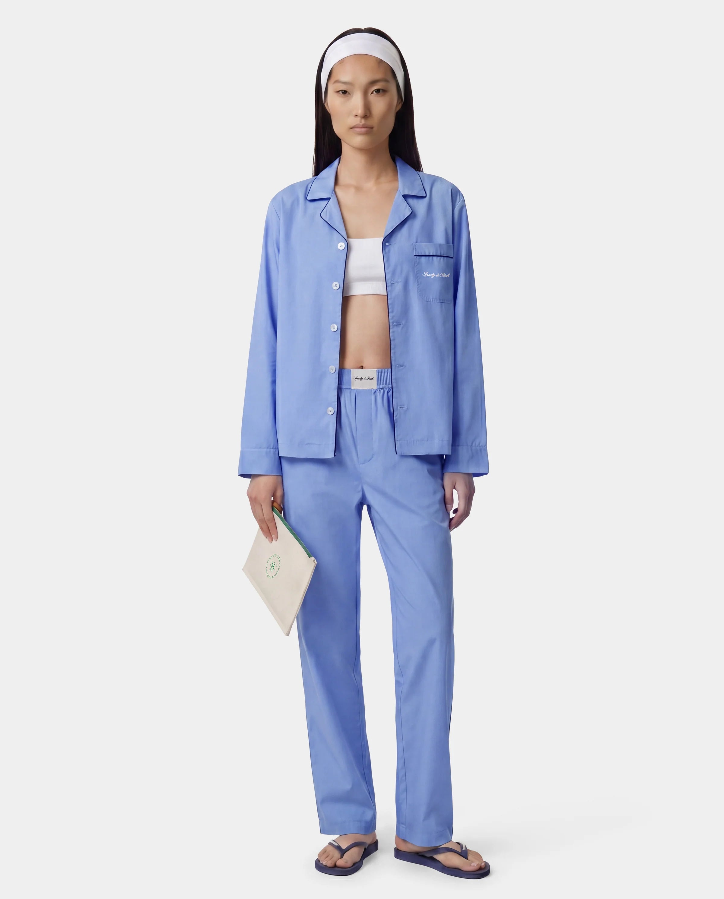 SIGNATURE NY PYJAMA SHIRT - SOFTEE  DARK NAVY