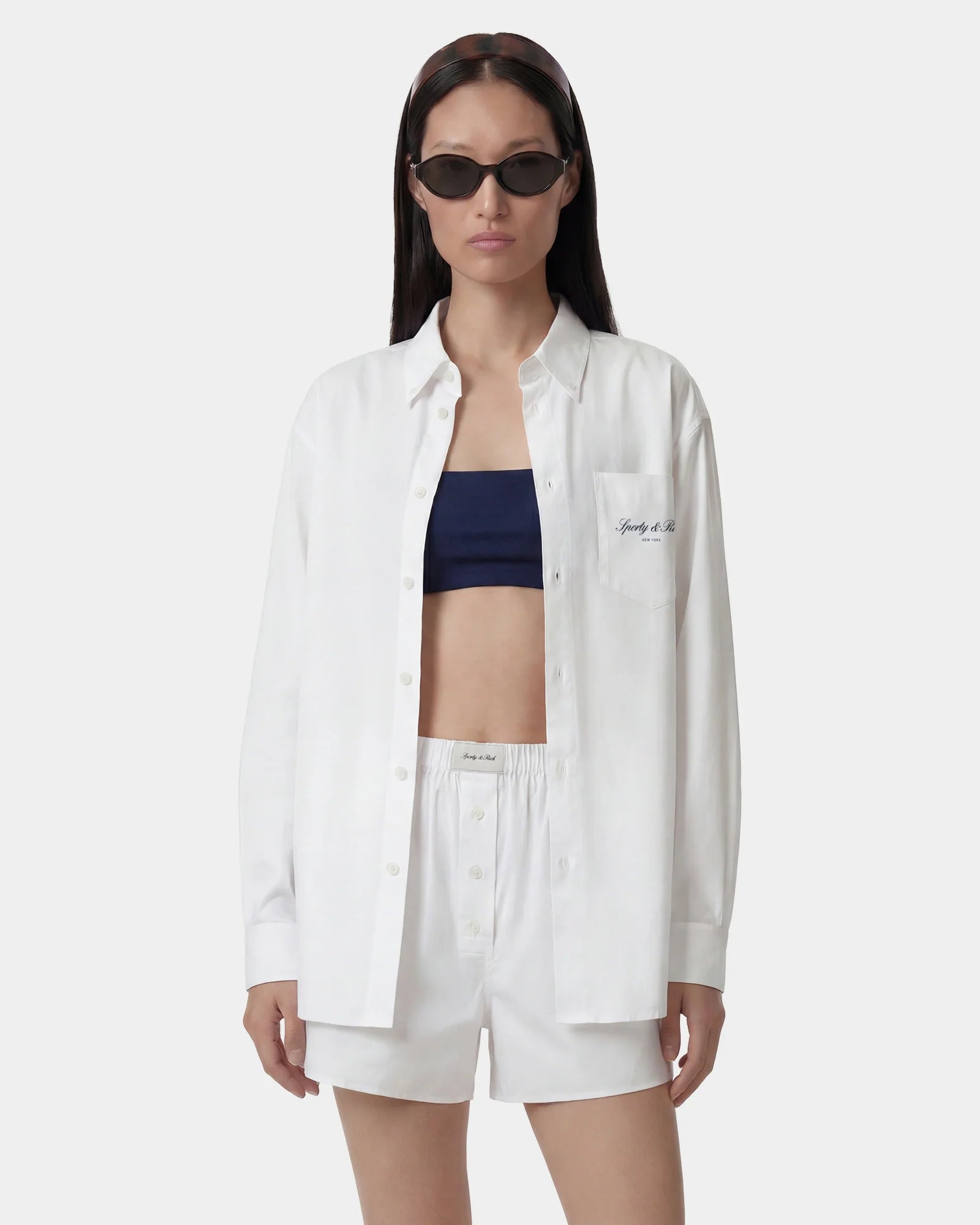 SIGNATURE NY OVERSIZED SHIRT - WHITE SOFTEE