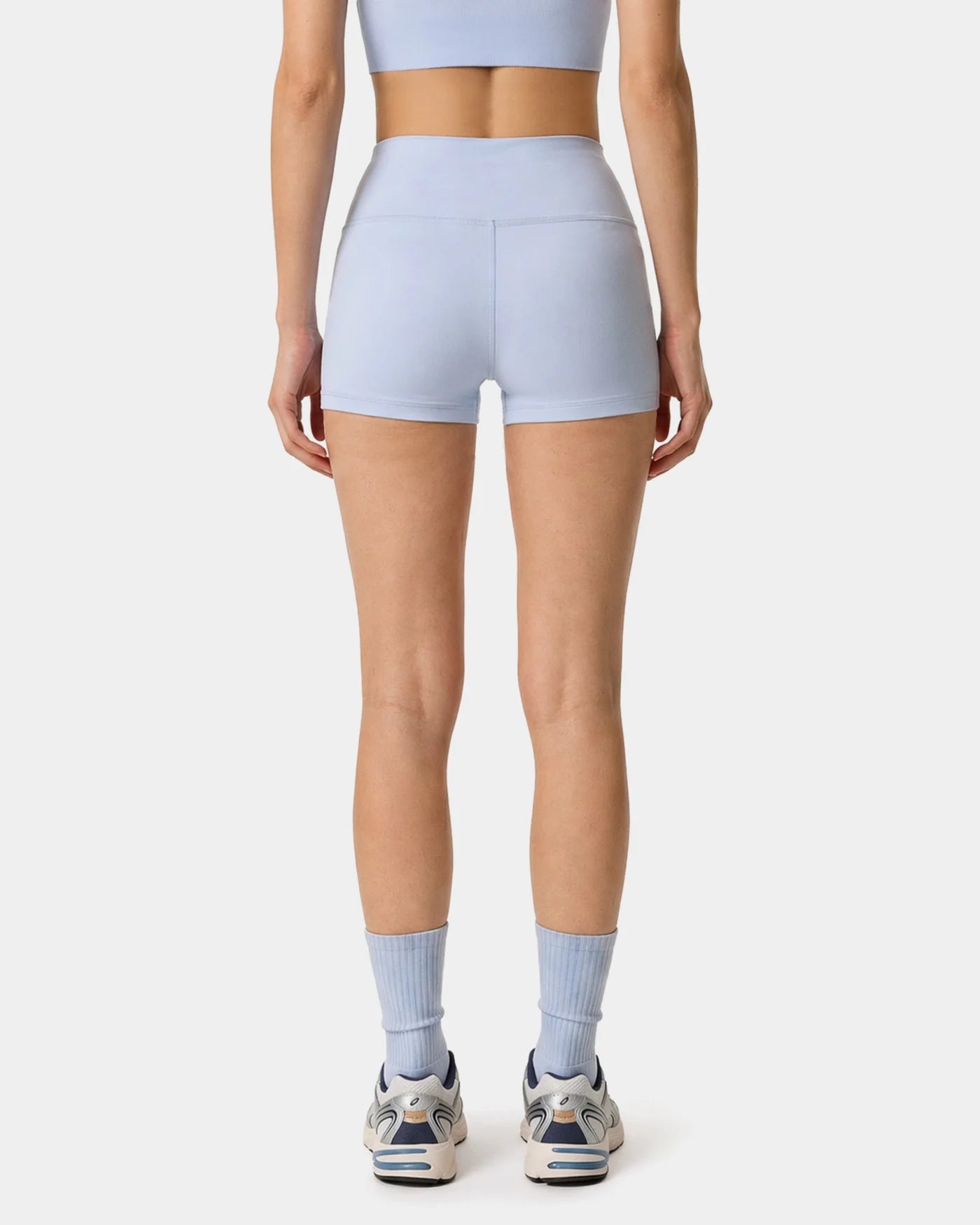 SIGNATURE LOGO MINI BIKER SHORT CIEL