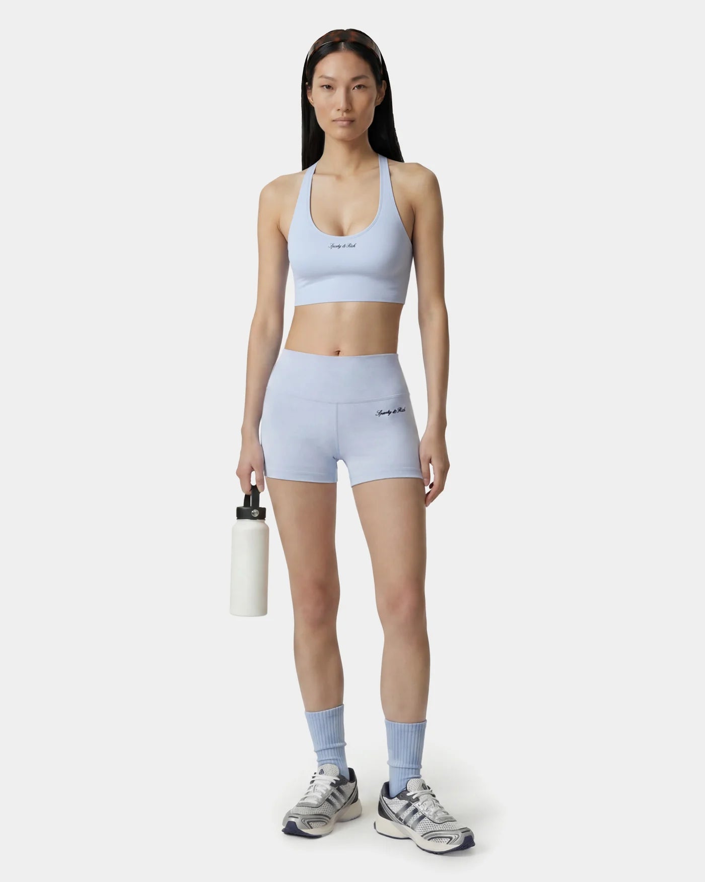 SIGNATURE LOGO MINI BIKER SHORT CIEL