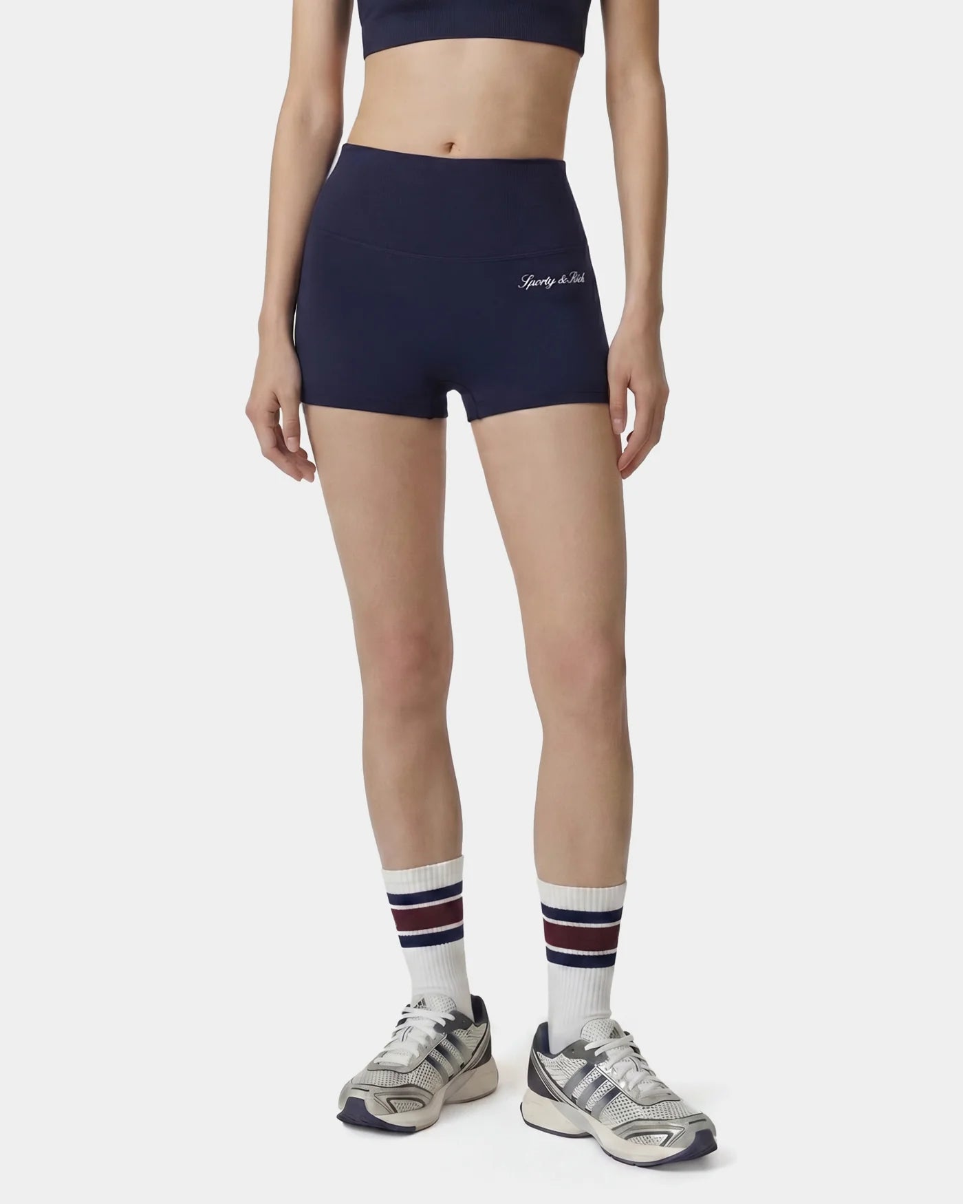 SIGNATURE LOGO MINI BIKER SHORT DARK NAVY