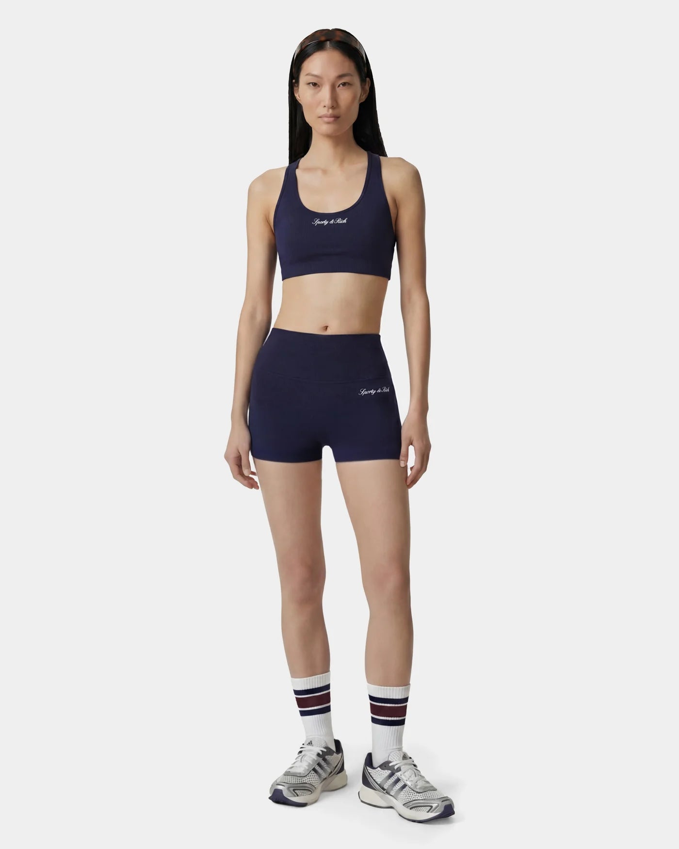SIGNATURE LOGO MINI BIKER SHORT DARK NAVY