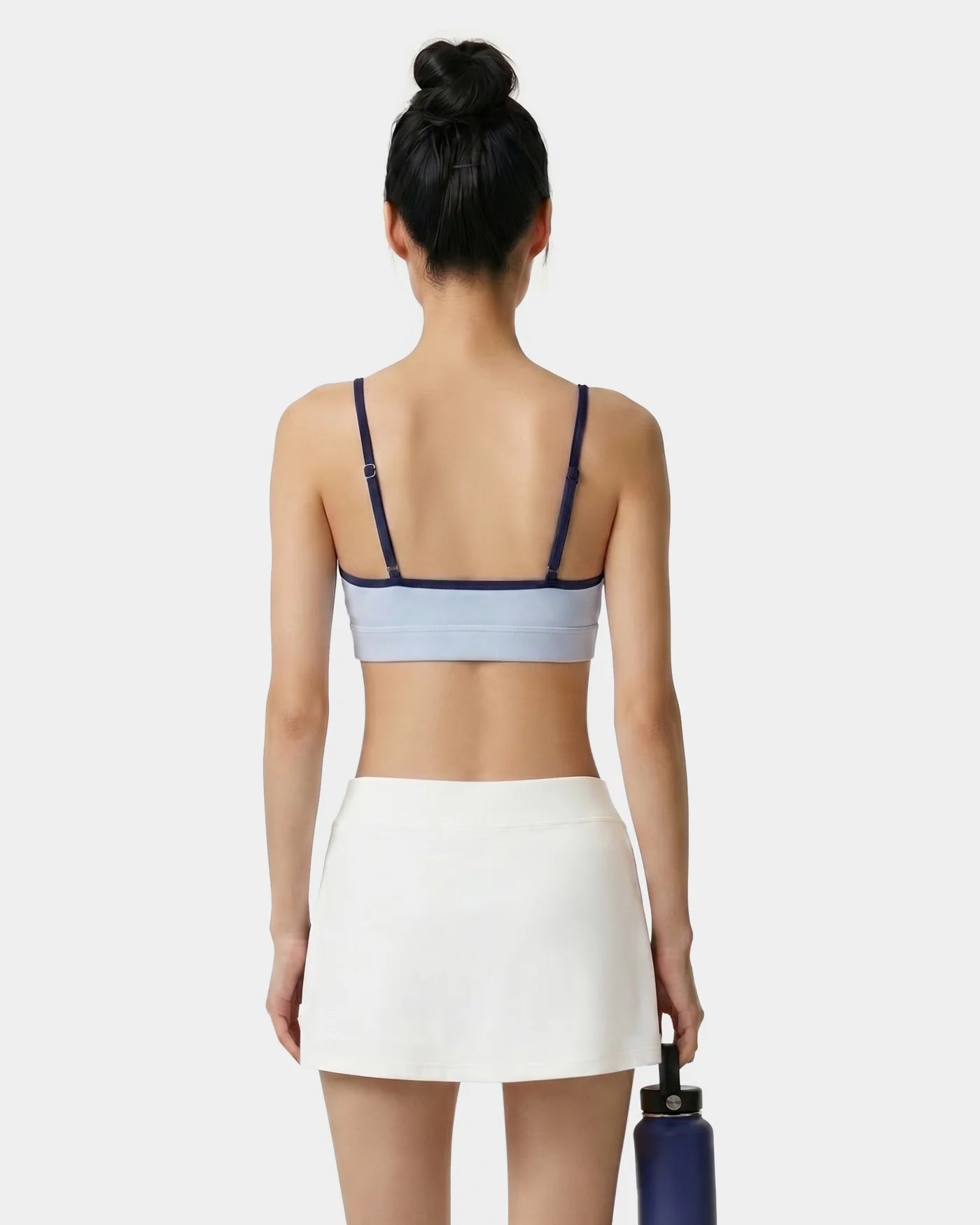 SIGNATURE LOGO ATHLETIC BRA CIEL/DARK NAVY