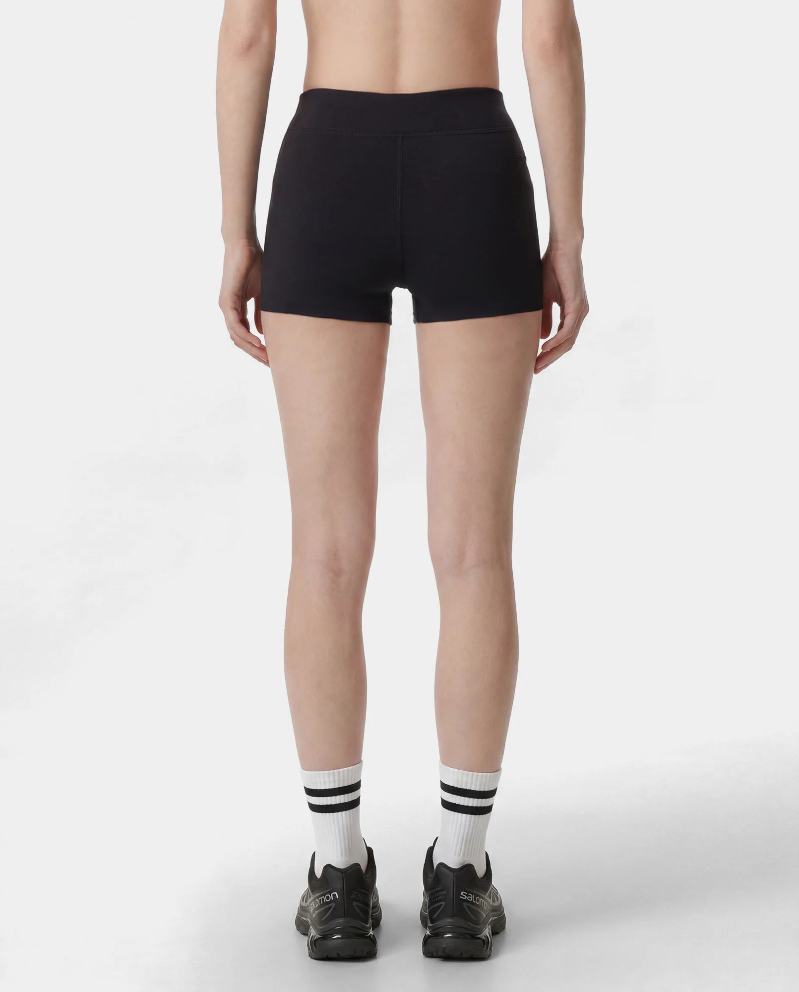 SIGNATURE LOGO MINI BIKER SHORT BLACK