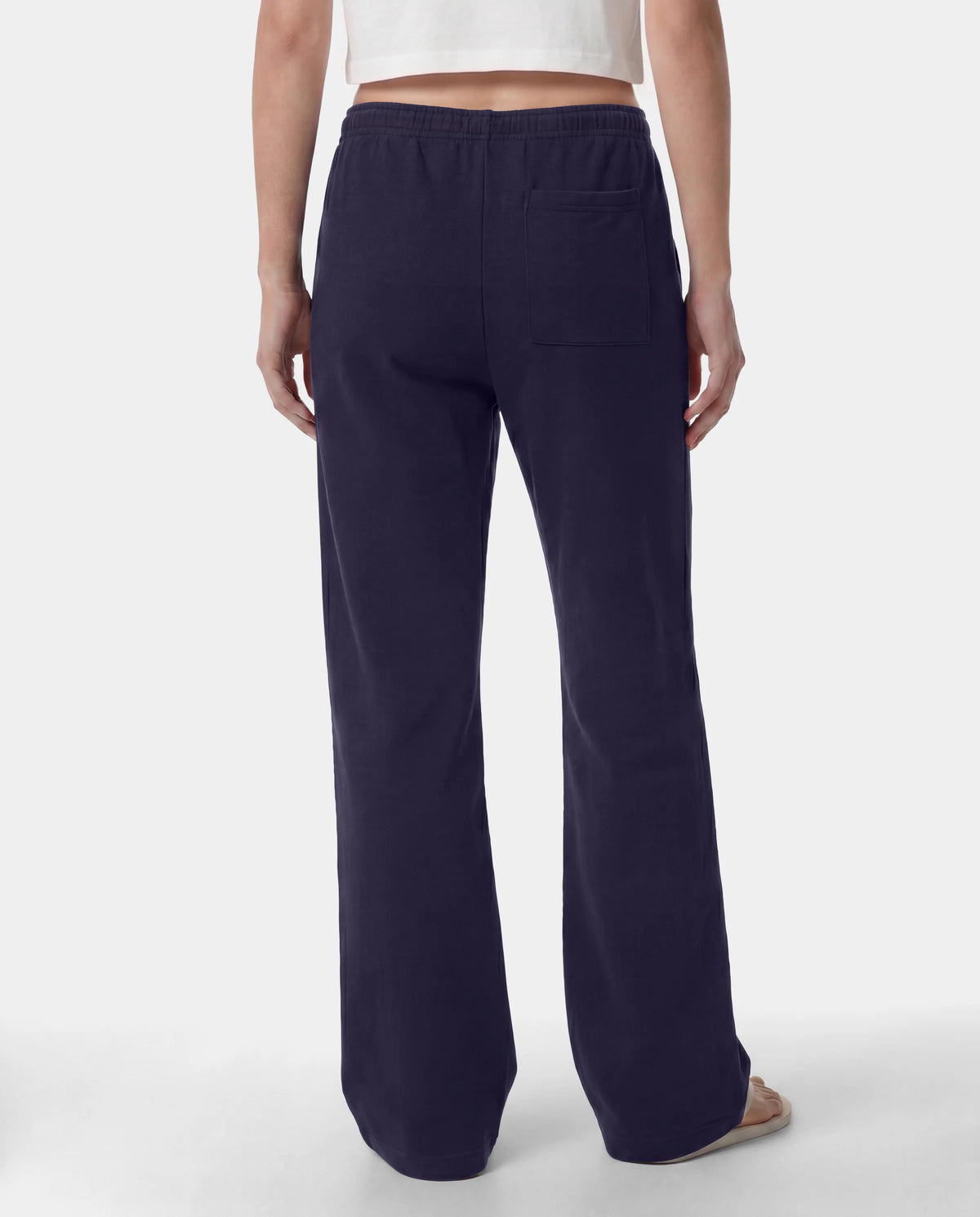 YANKEES KRYSTAL WIDE SWEATPANT IN DARK NAVY/WHITE