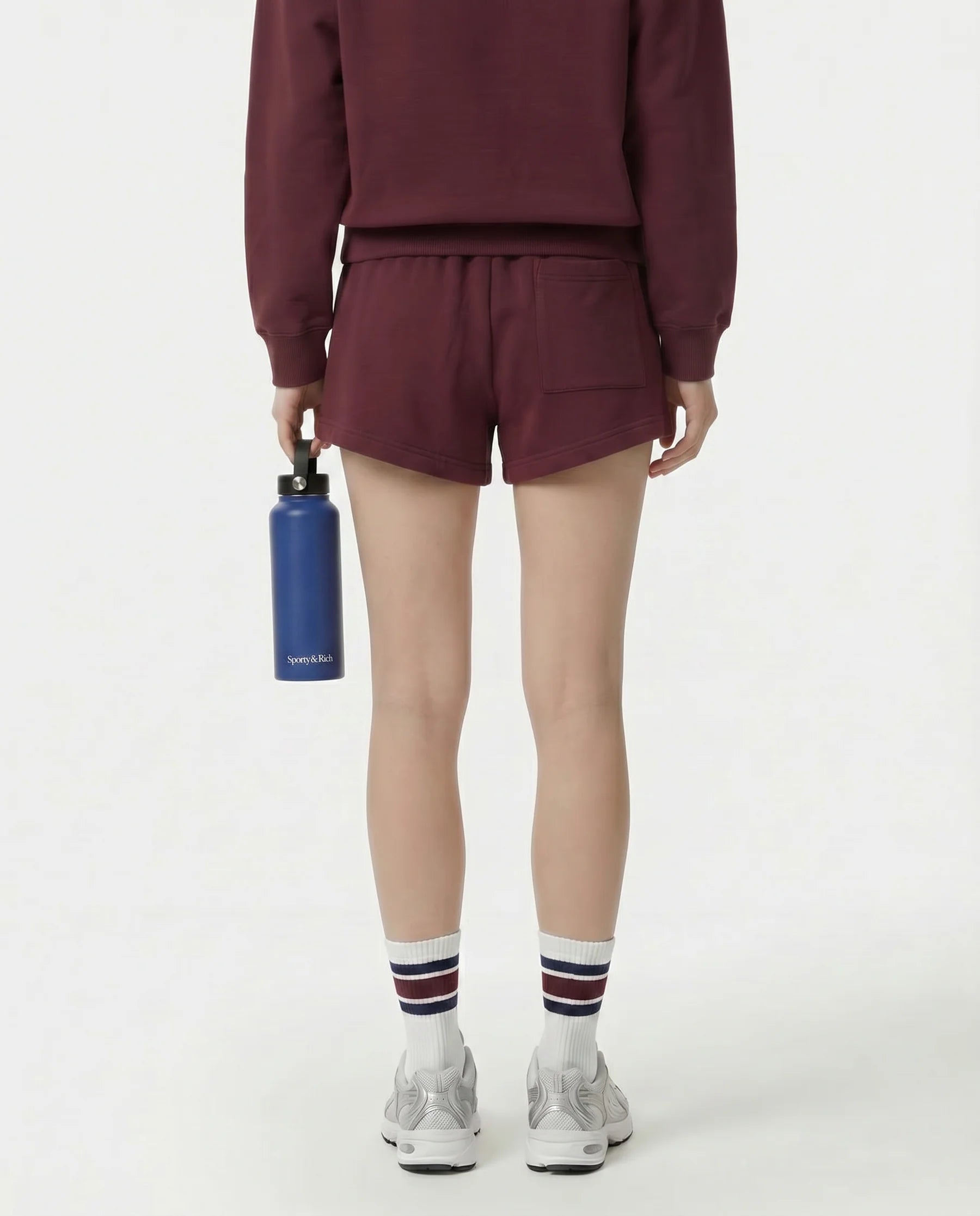 SYRACUSE EBROIDERED DISCO SHORT IN BORDEAUX