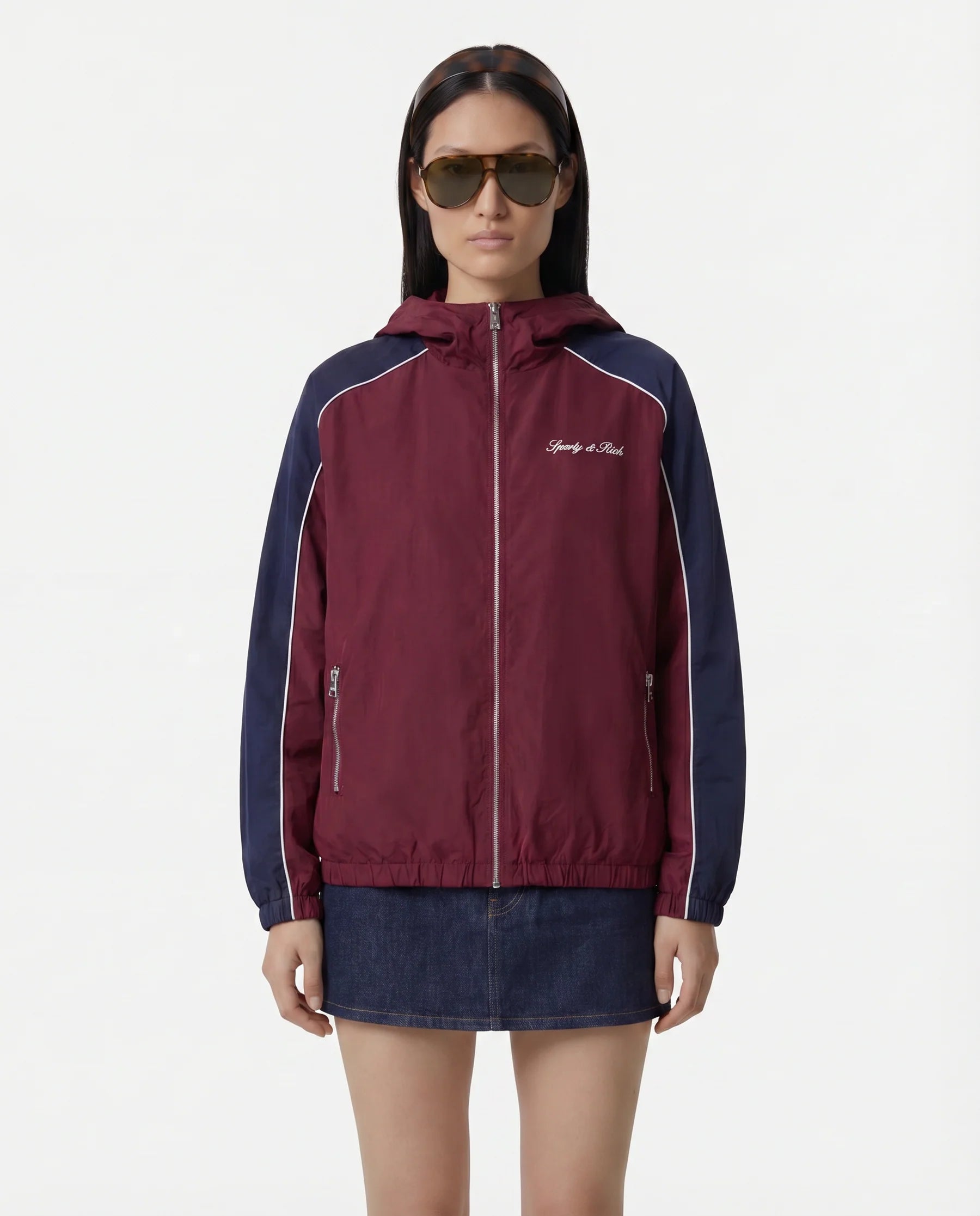 SIGNATURE LOGO GYM JACKET BORDEAUX