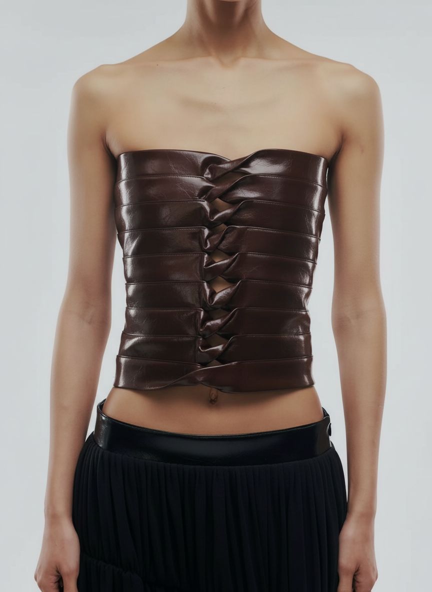 ANDREA TOP IN BROWN
