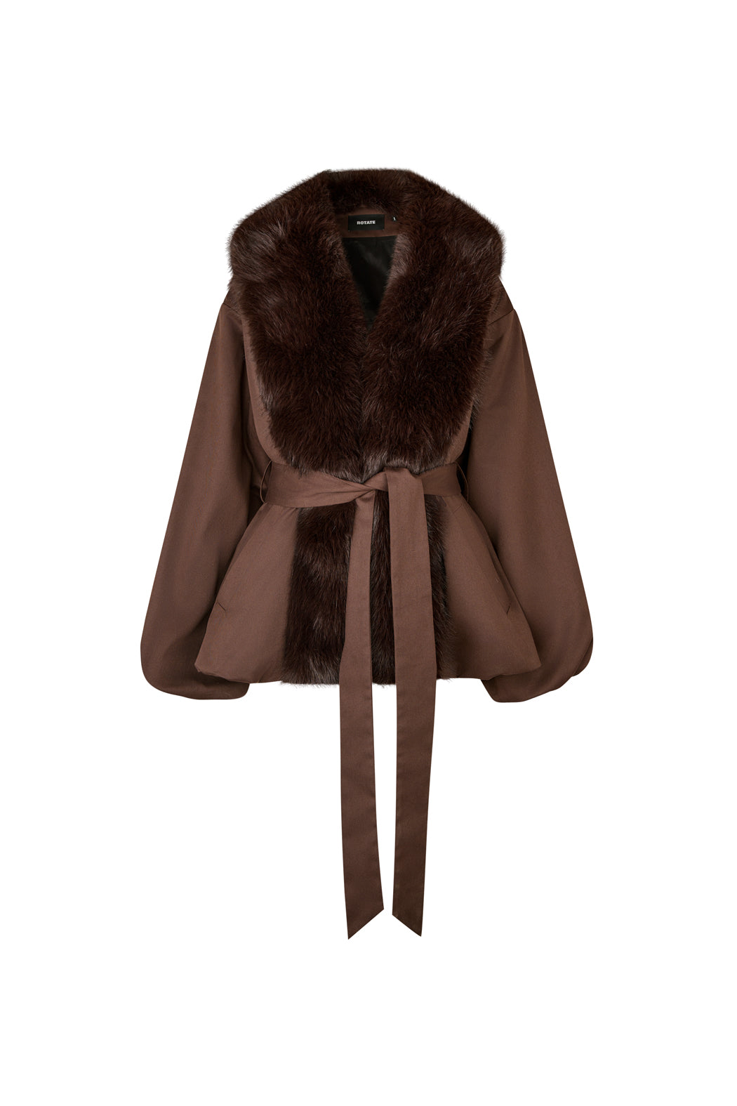 FAUX FUR COLLAR JACKET MOLE