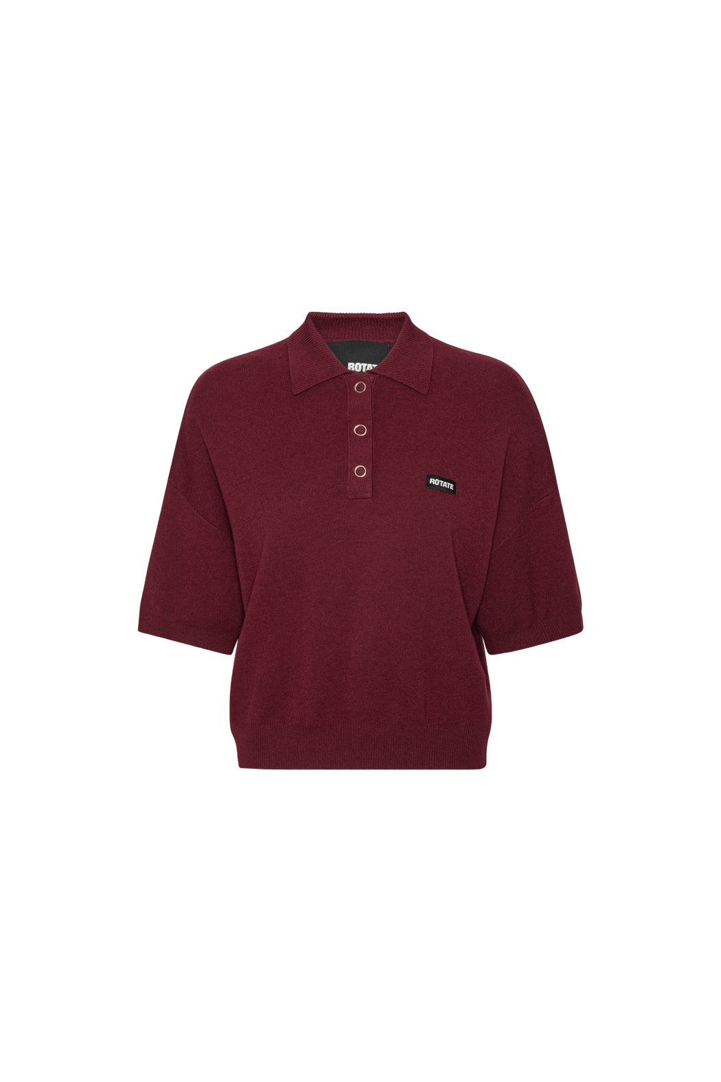 SLINKY KNIT POLO ZINFANDEL