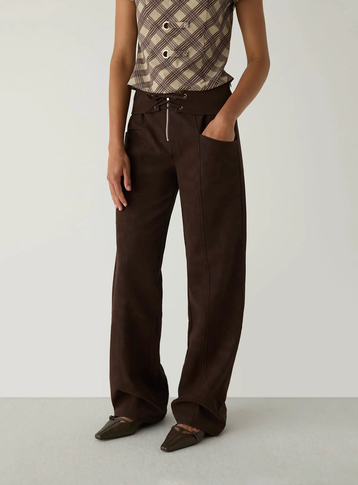 SELAH DARK BROWN PANTS