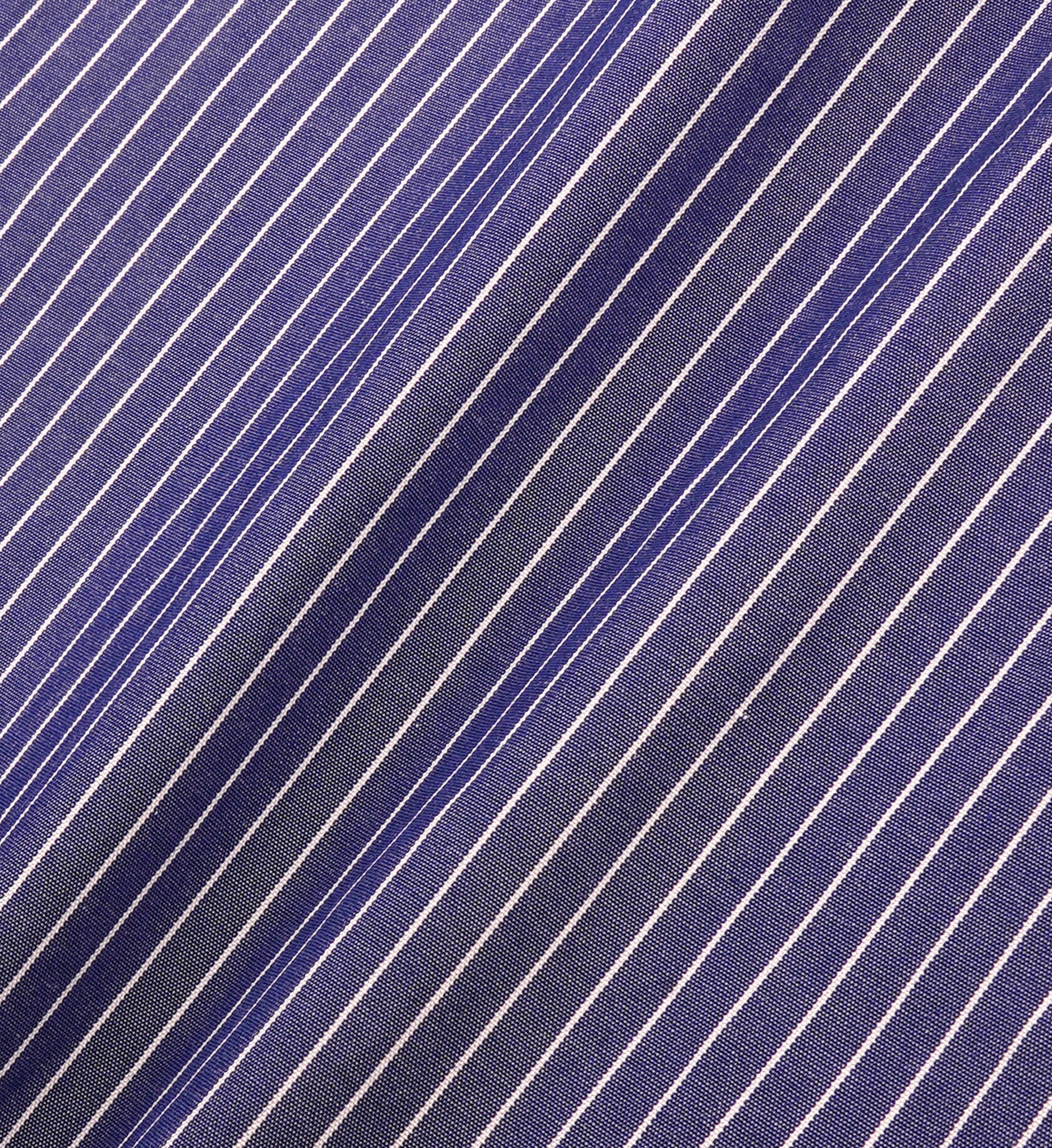 SERIF LOGO BOXER  NAVY/WHITE THIN STRIPE
