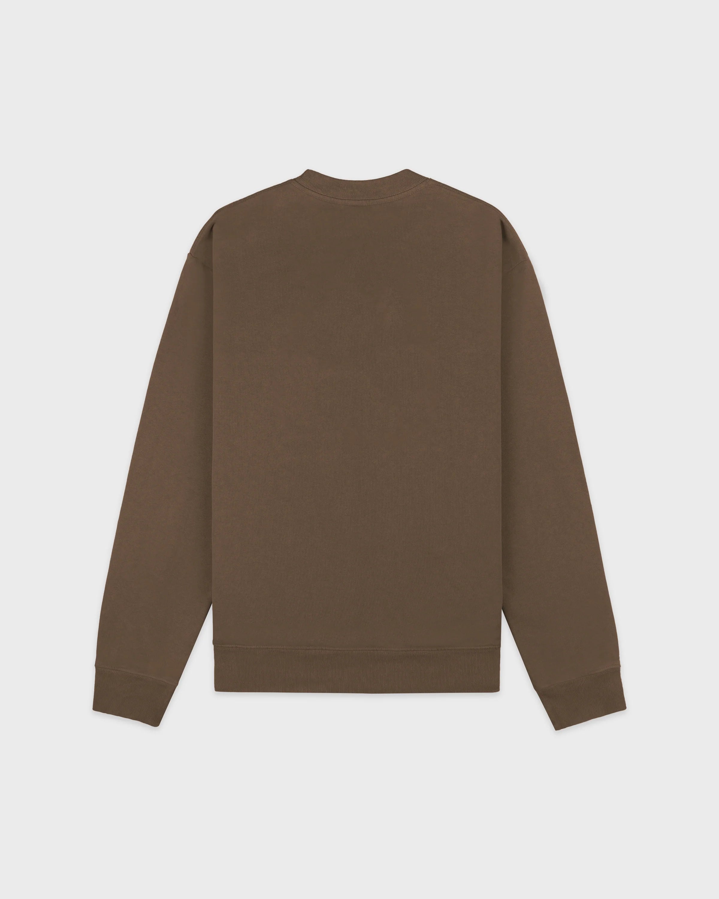 H&W CREST EMBROIDERED CREWNECK - SAND