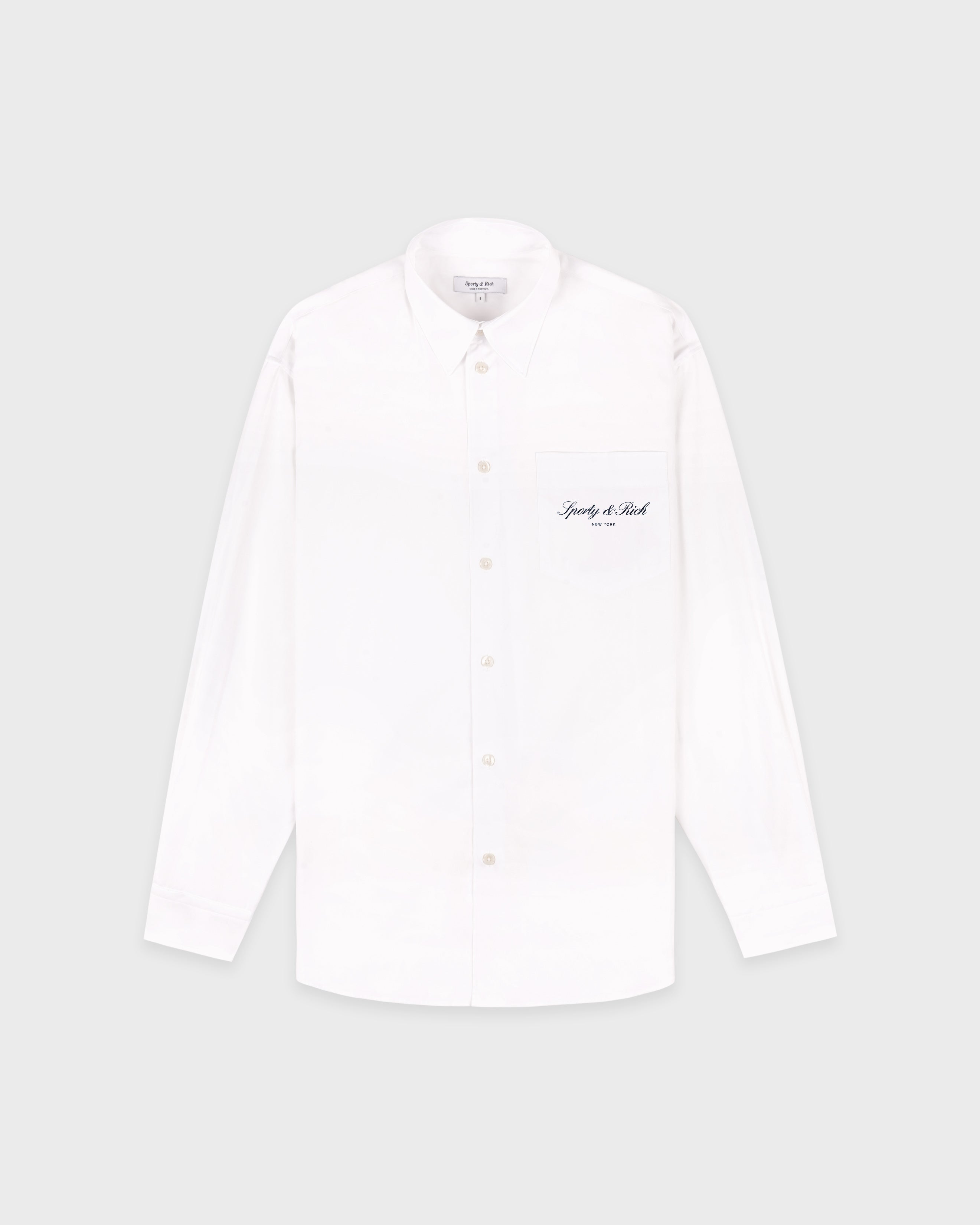 SIGNATURE NY OVERSIZED SHIRT - WHITE SOFTEE