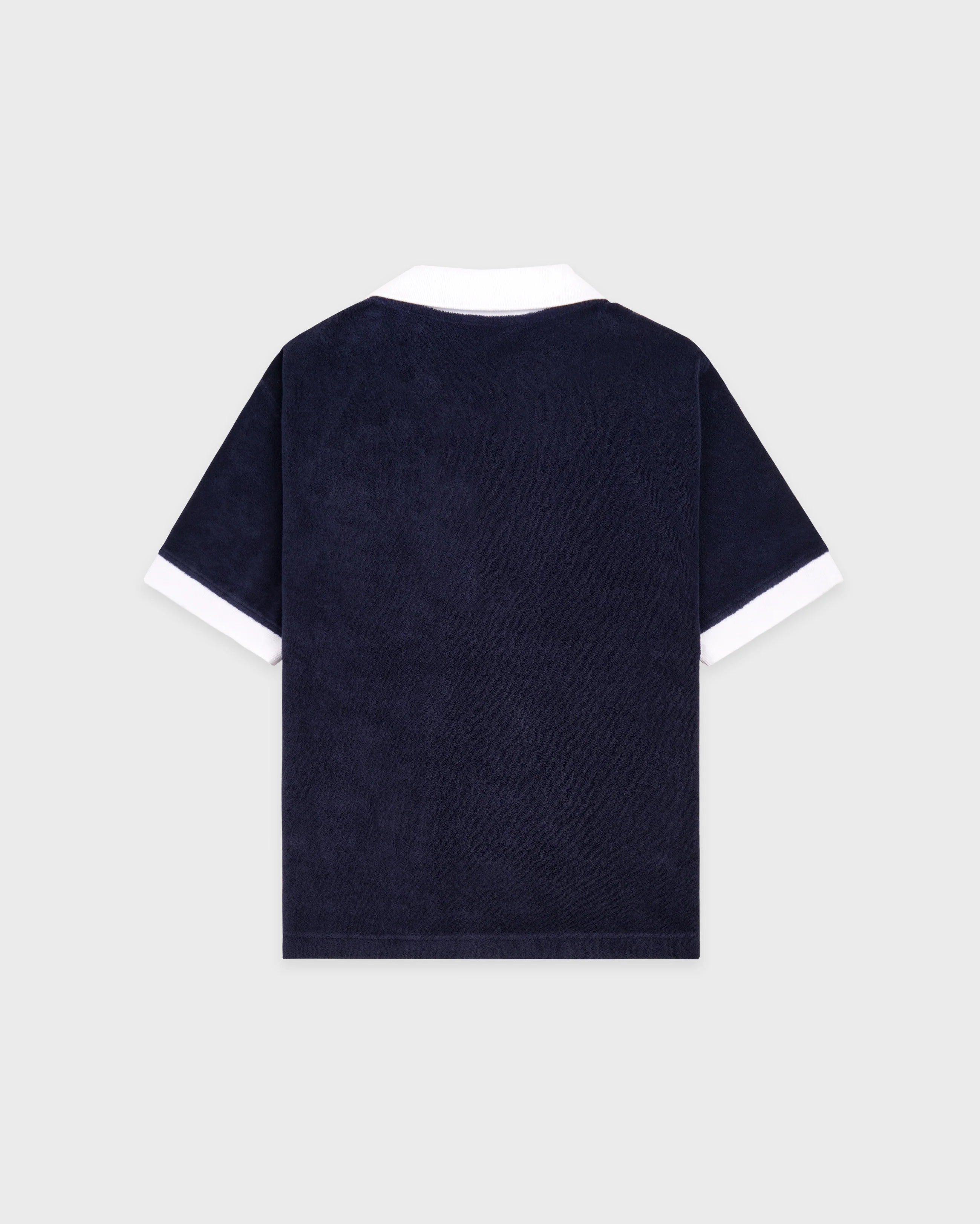 SIGNATURE LOGO TERRY POLO DARK NAVY/WHITE