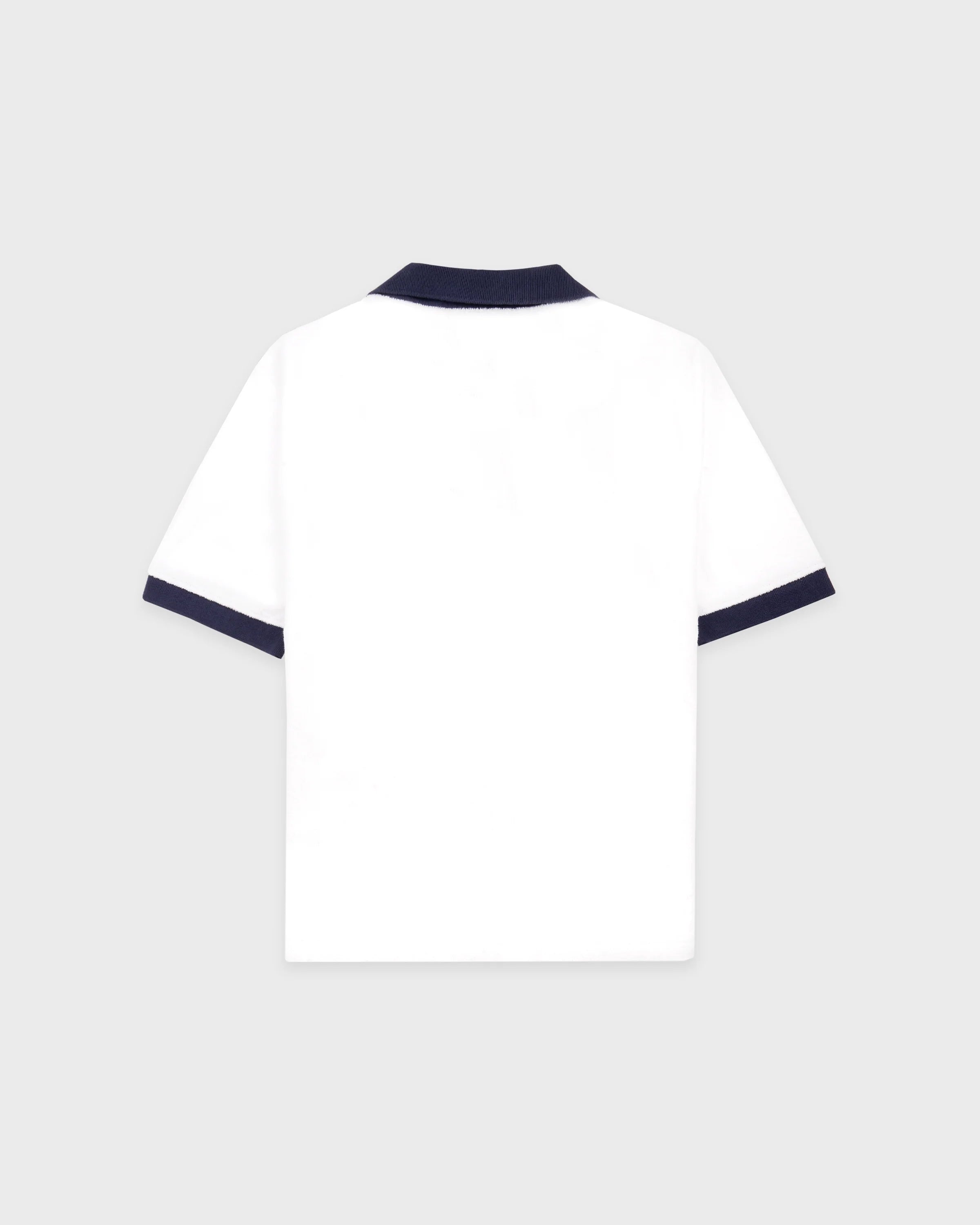 SIGNATURE LOGO TERRY POLO WHITE