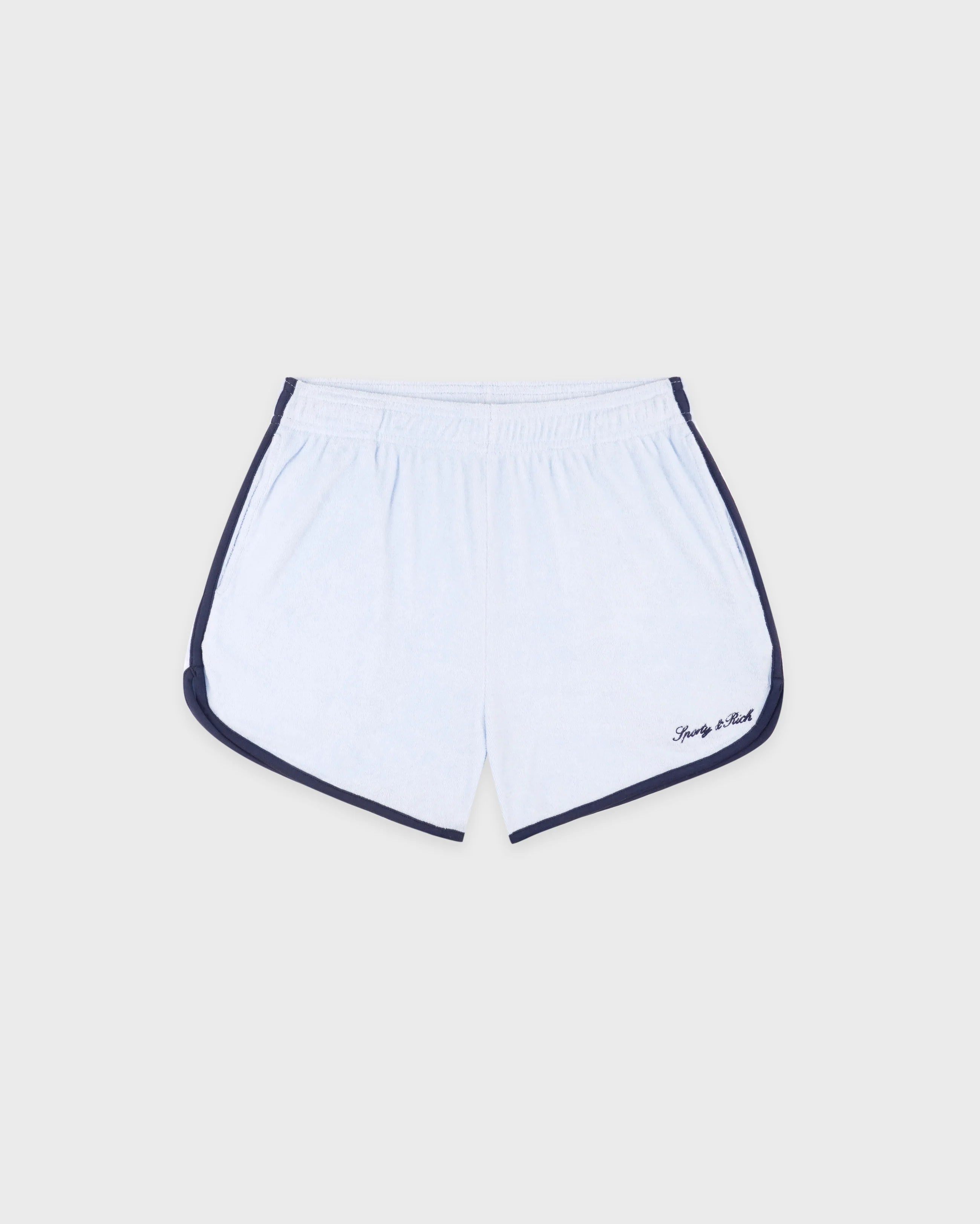 SIGNATURE LOGO TERRY SHORT CIEL/NAVY