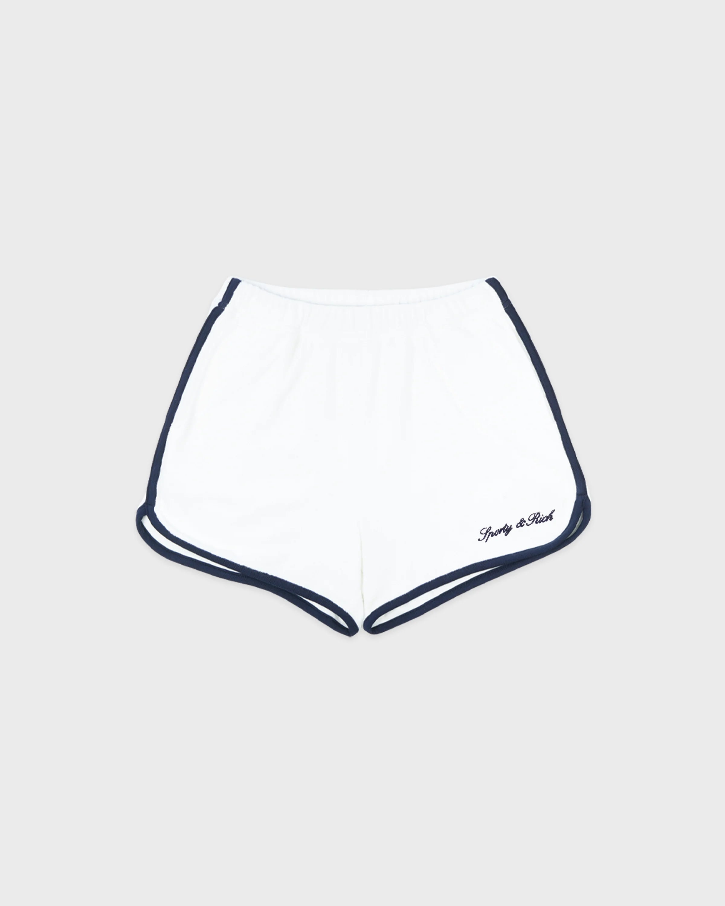 SIGNATURE LOGO TERRY SHORT WHITE