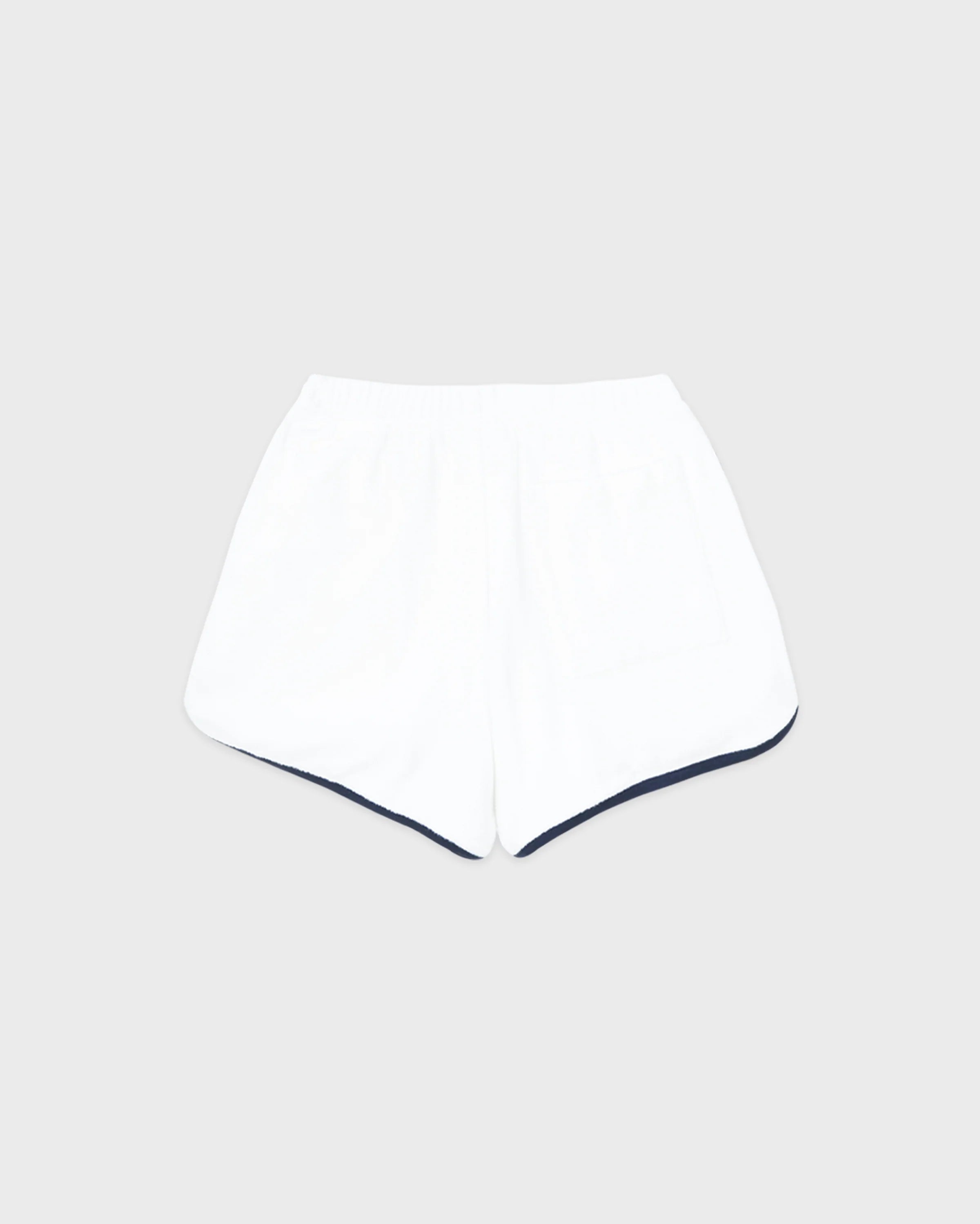 SIGNATURE LOGO TERRY SHORT WHITE
