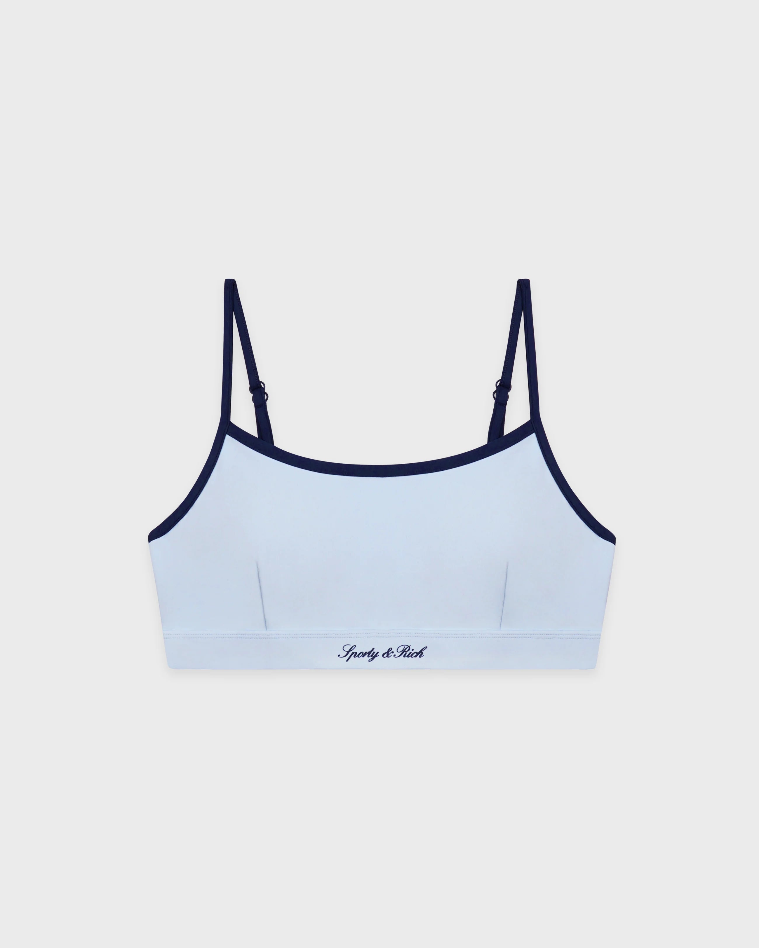 SIGNATURE LOGO ATHLETIC BRA CIEL/DARK NAVY