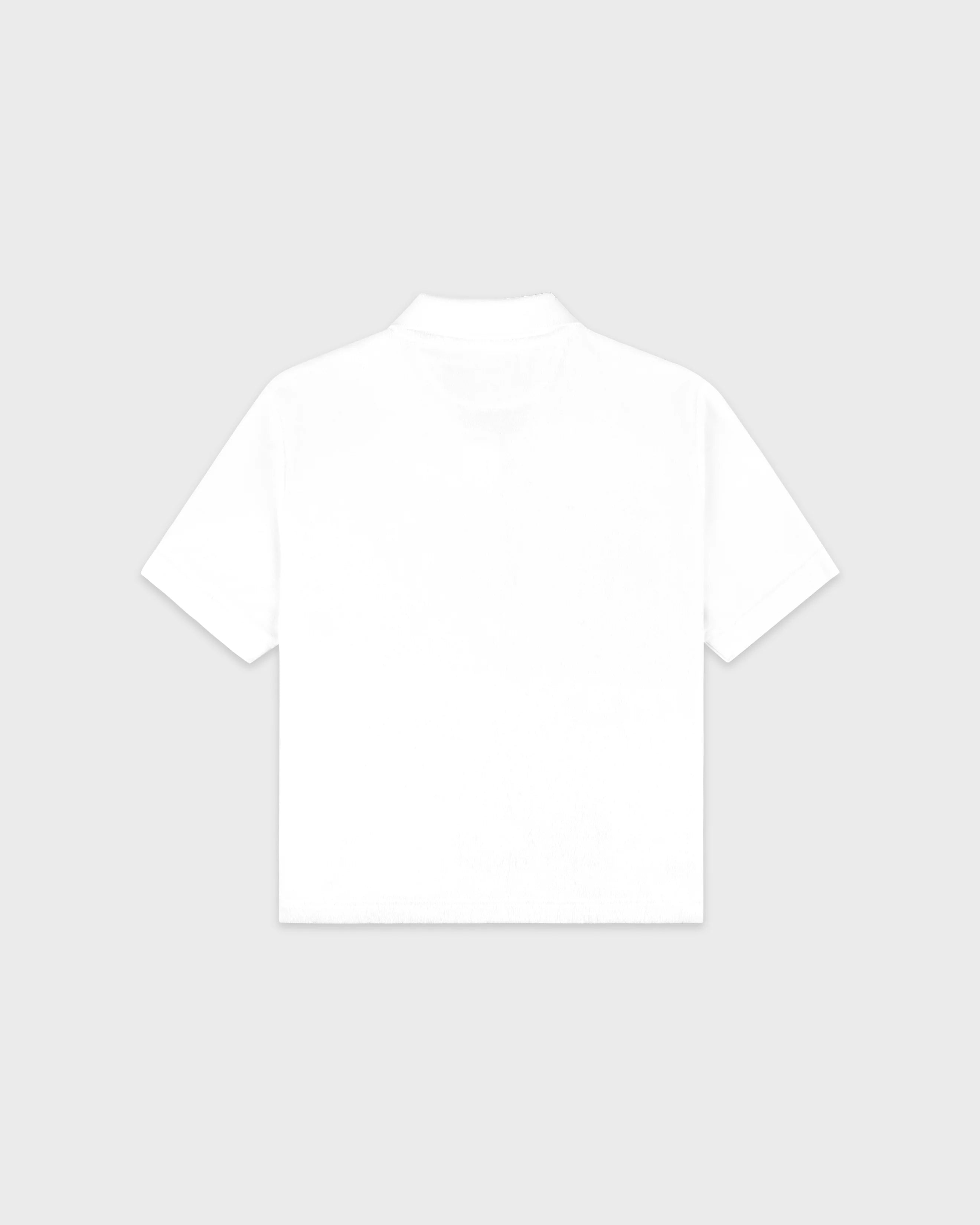 SIGNATURE LOGO TERRY POLO WHITE