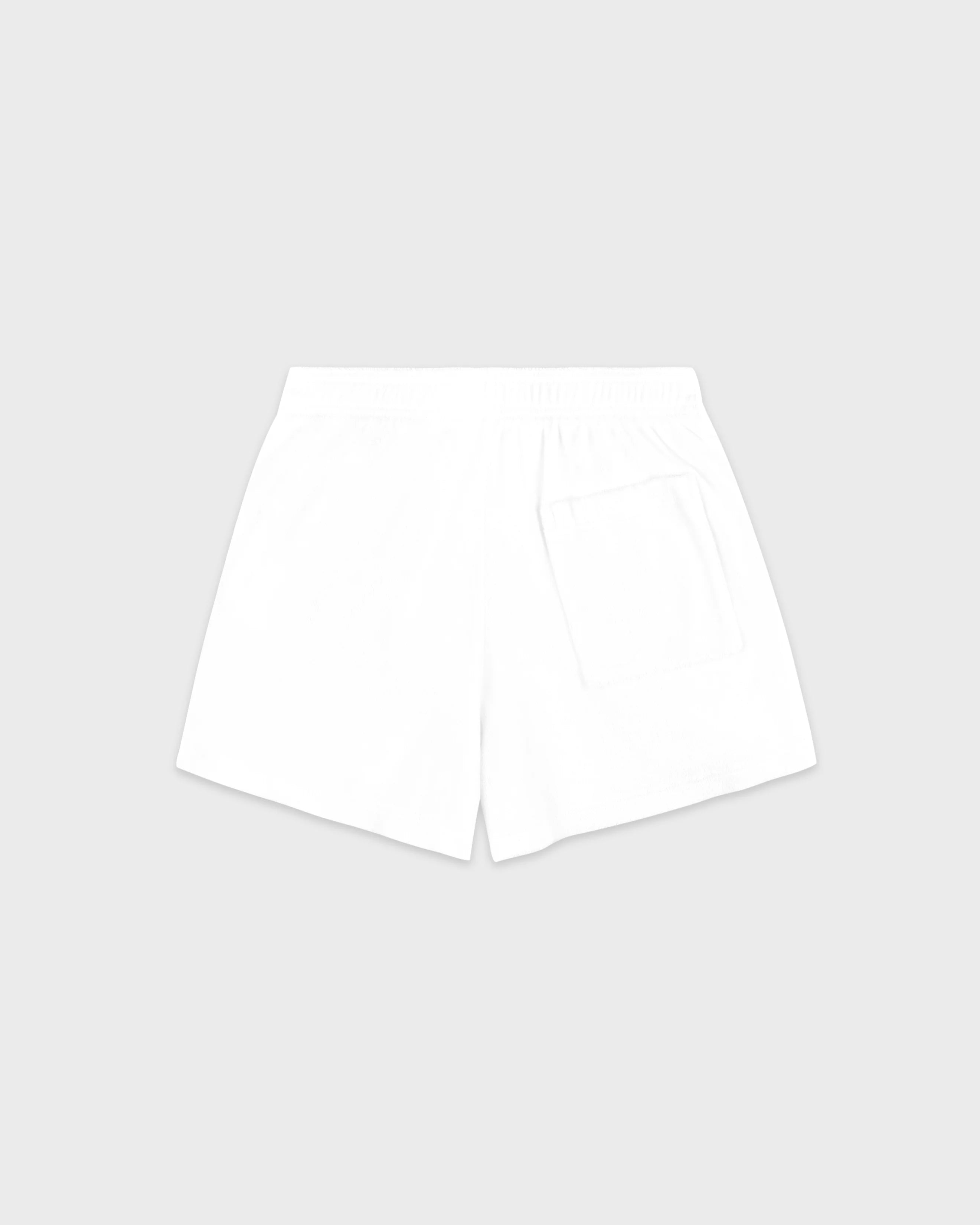 SIGNATURE LOGO TERRY SHORT WHITE