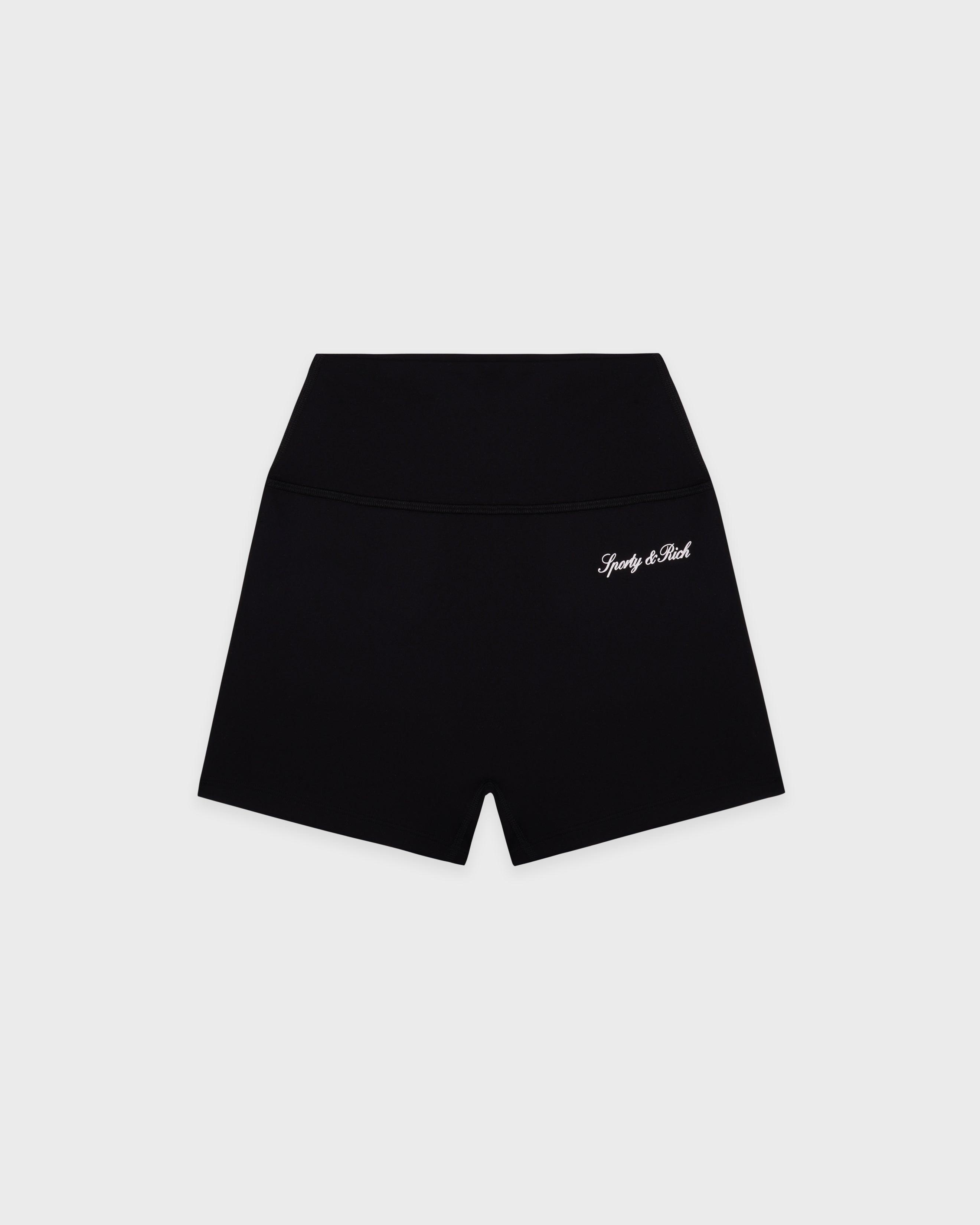 SIGNATURE LOGO MINI BIKER SHORT BLACK