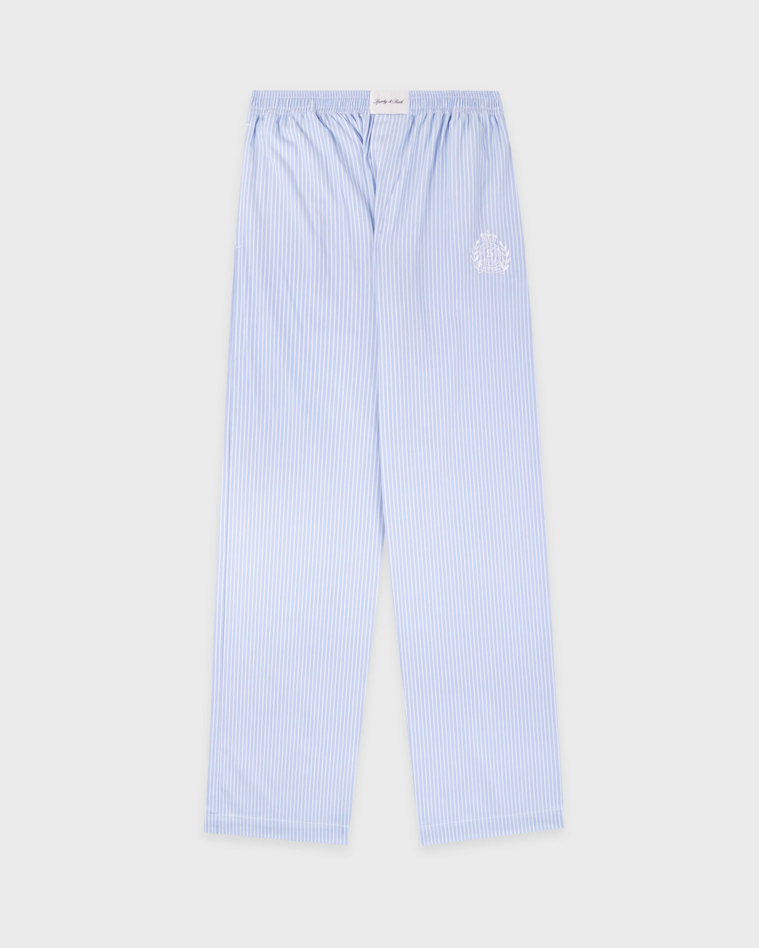 NY CREST PYJAMA PANTS BLUE STRIPE/WHITE