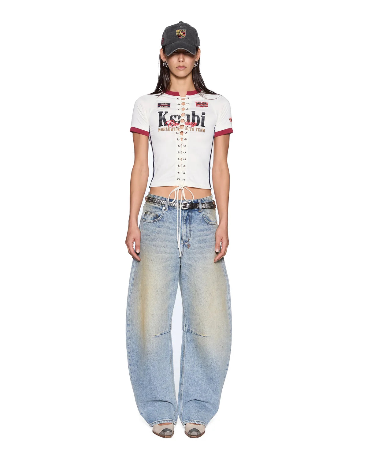 RACEWAY SHRUNKEN JERSEY OFF WHITE