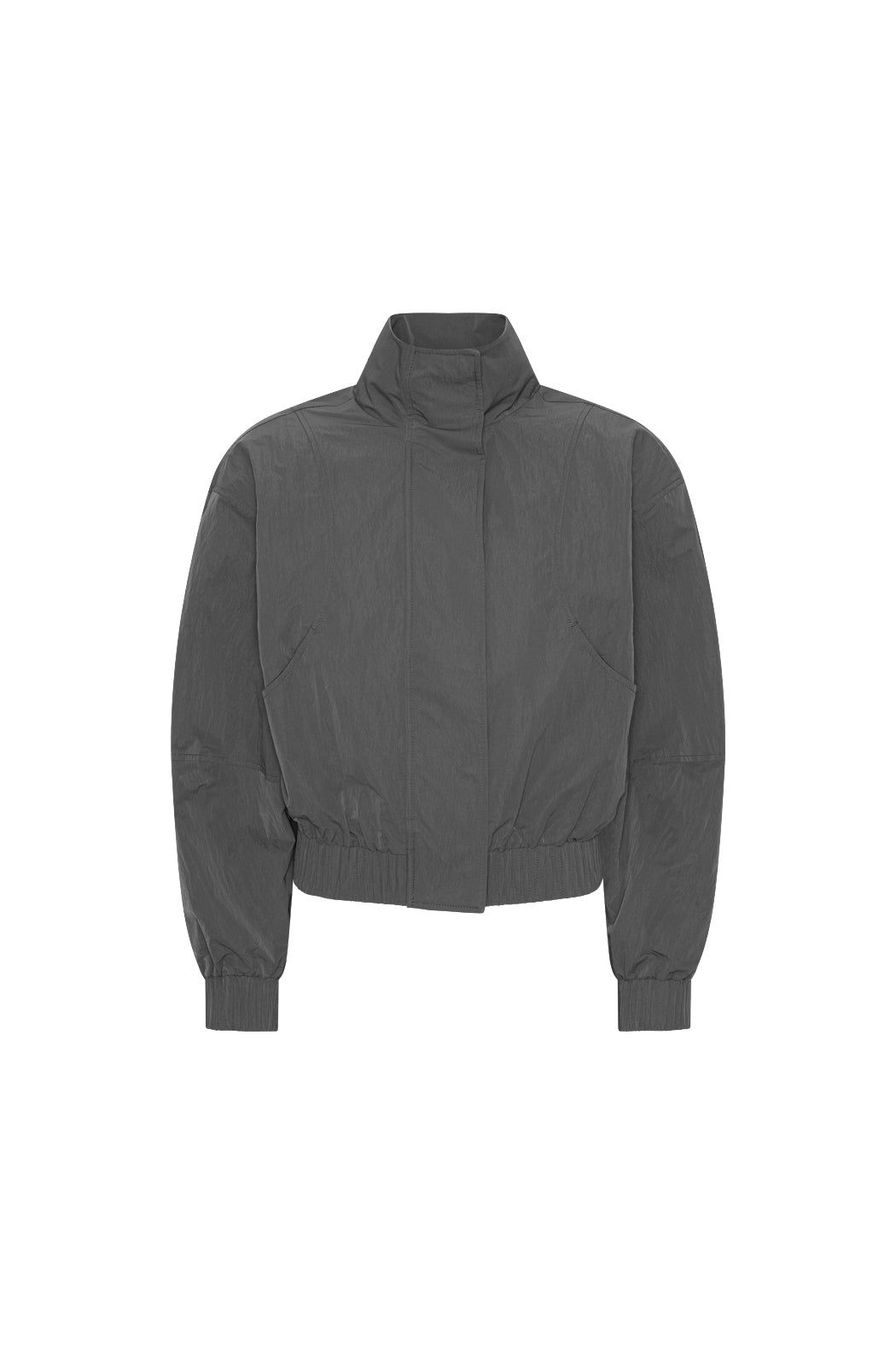 CRISPY TRACK JACKET GRAY PINSTRIPE