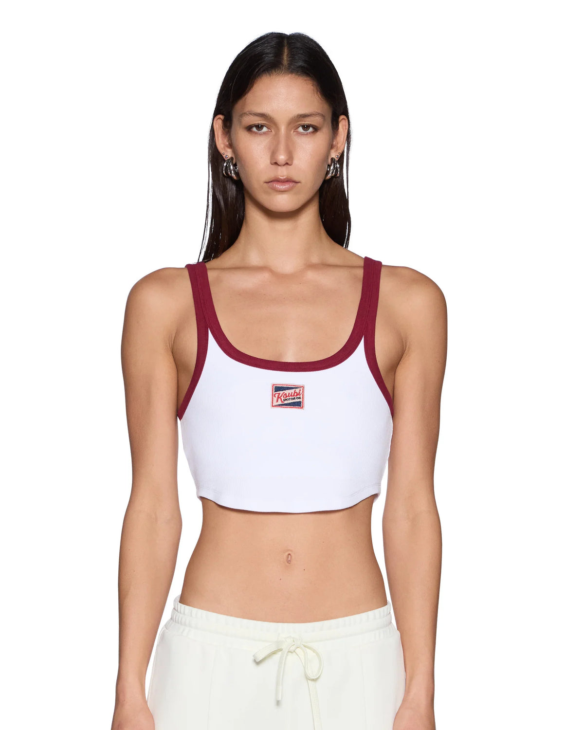 BADGE CHLOE CROP TANK OFF WHITE