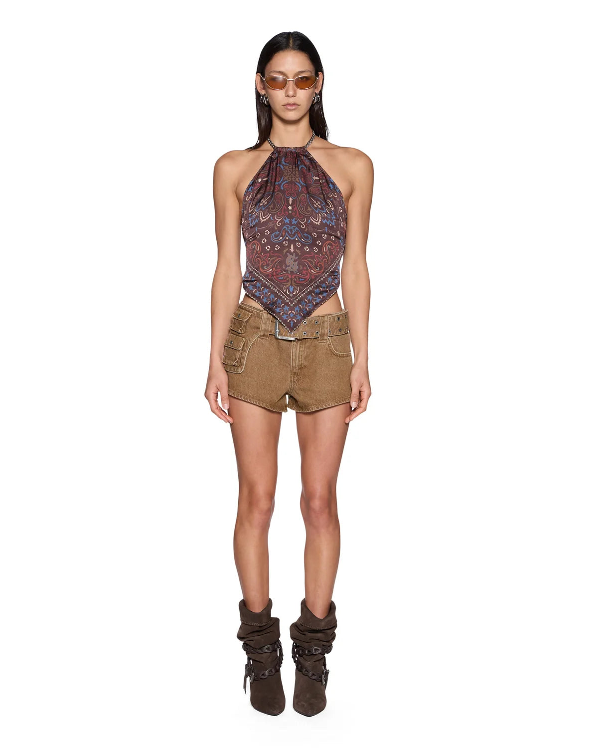 SCARF TOP FOLK BANDANA
